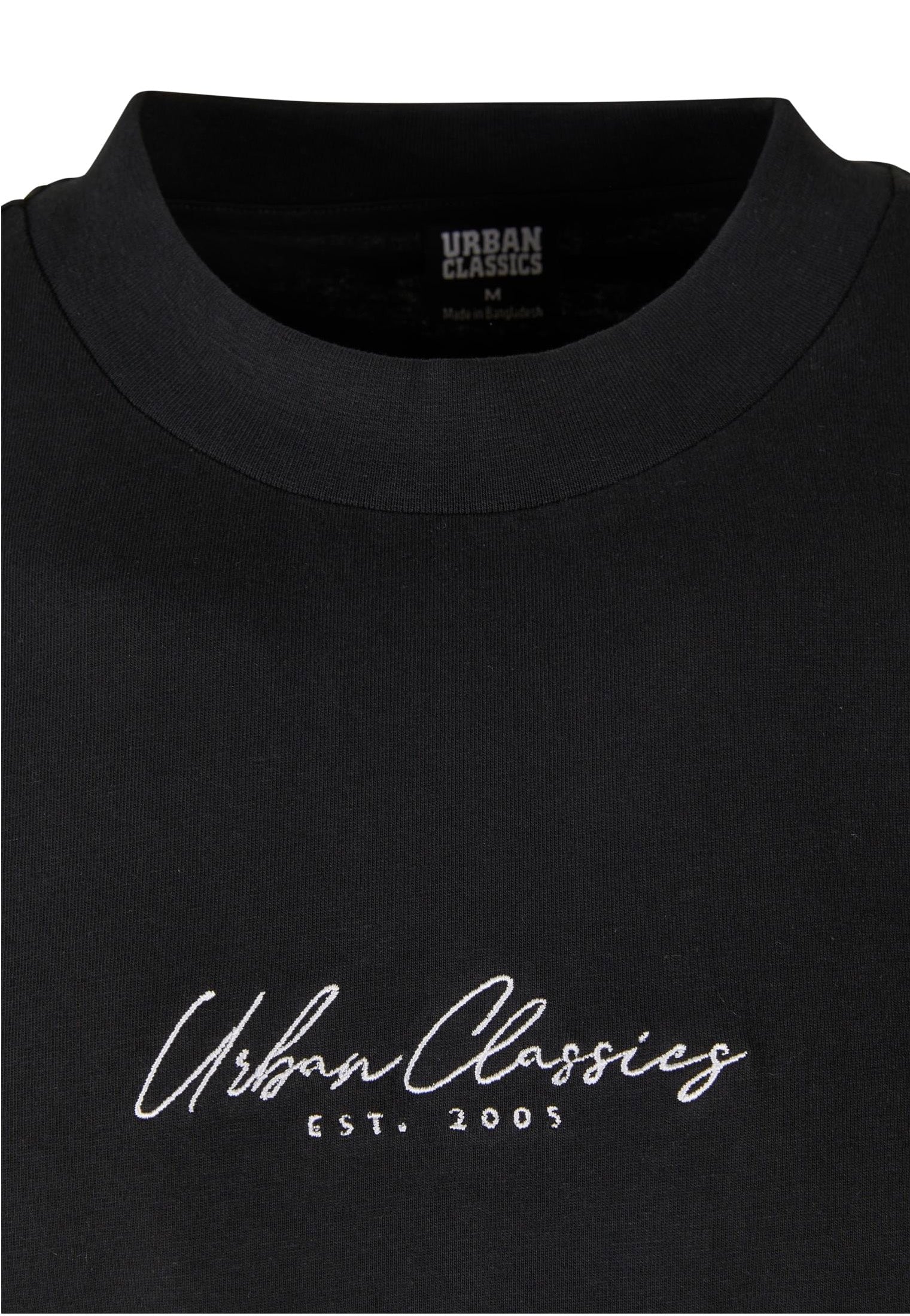 Urban Classics - Oversized Mid Embroidery Black - T-Shirt | Men-Image