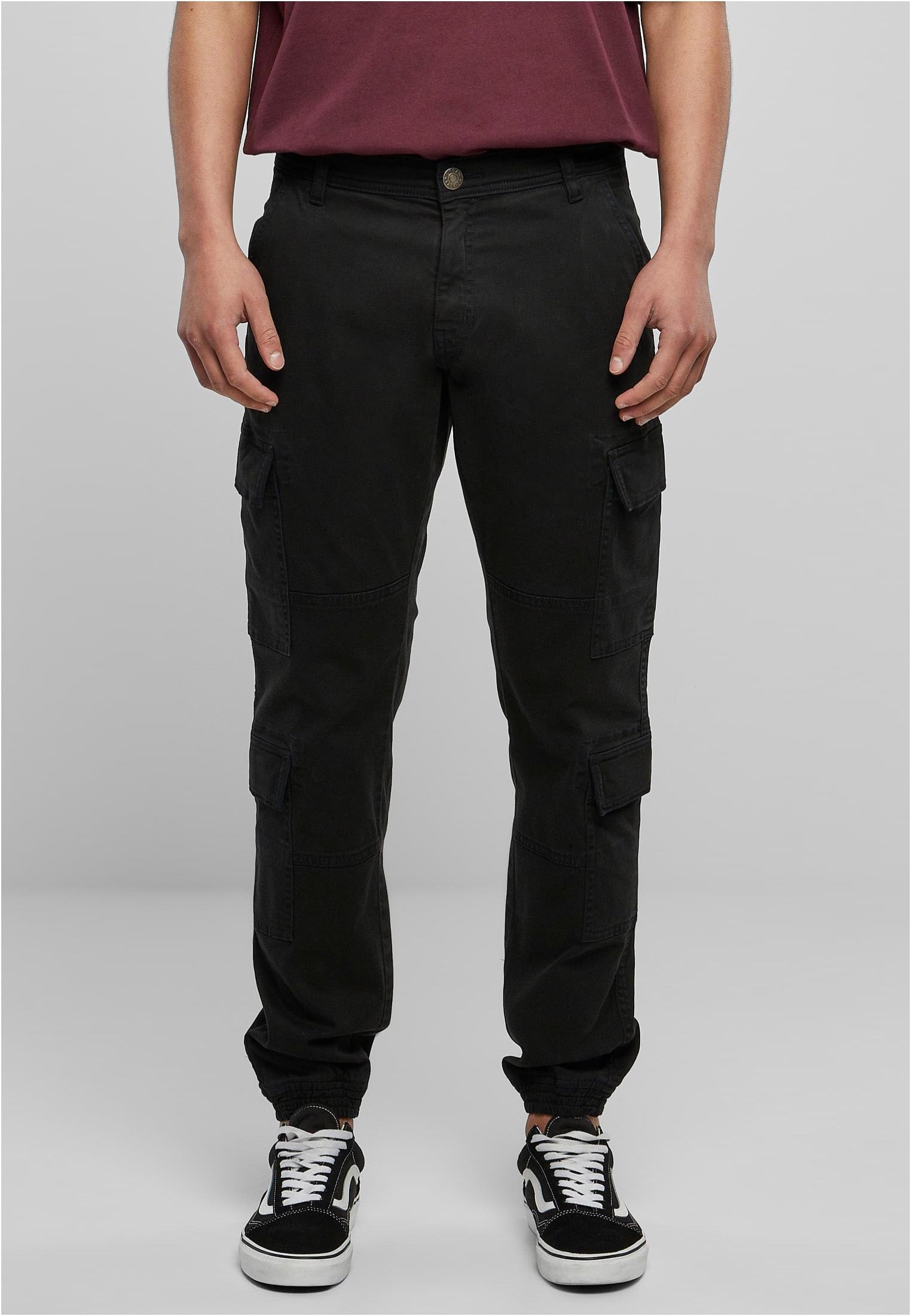 Urban Classics - Double Cargo Twill Jogging Black - Pants | Men-Image