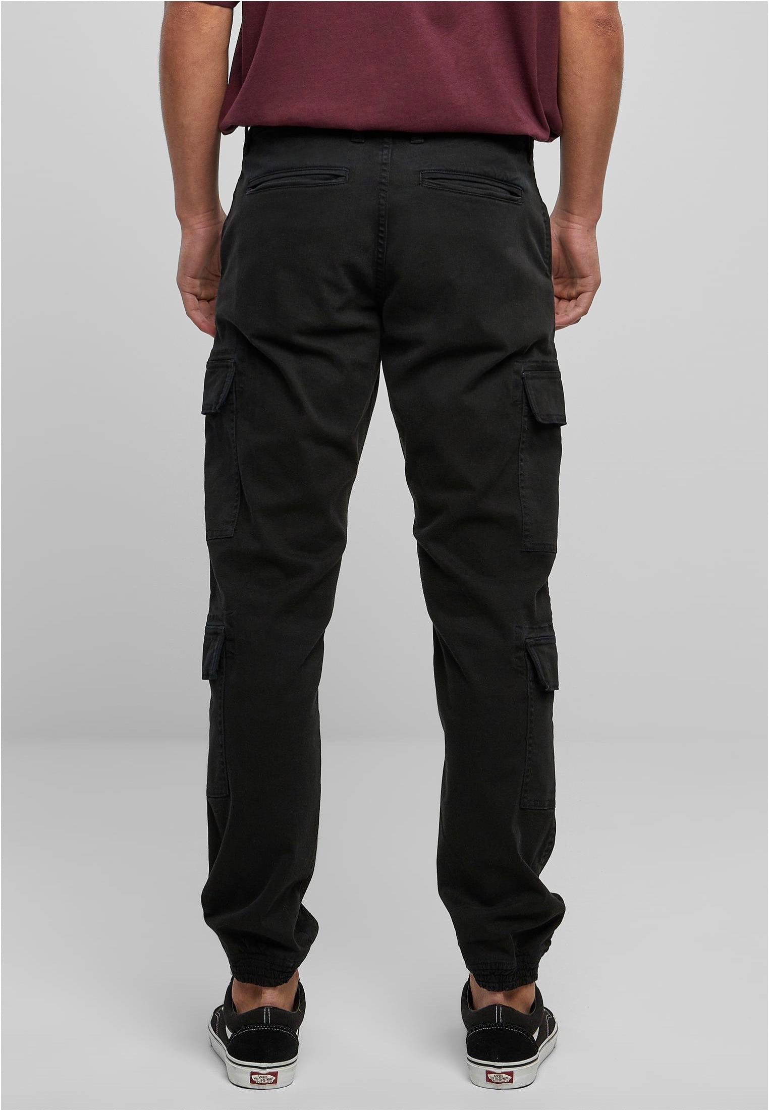 Urban Classics - Double Cargo Twill Jogging Black - Pants | Men-Image