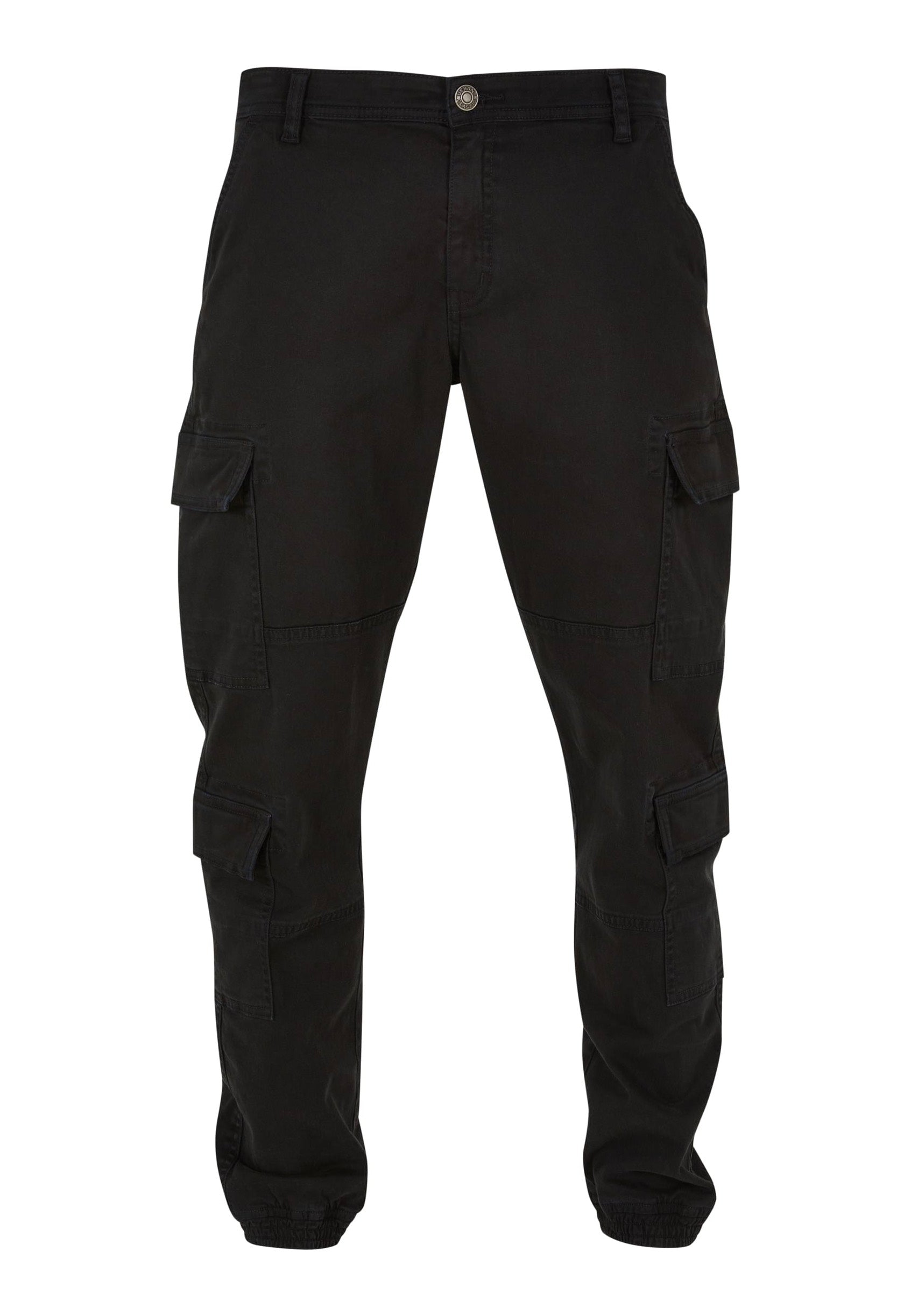 Urban Classics - Double Cargo Twill Jogging Black - Pants | Men-Image