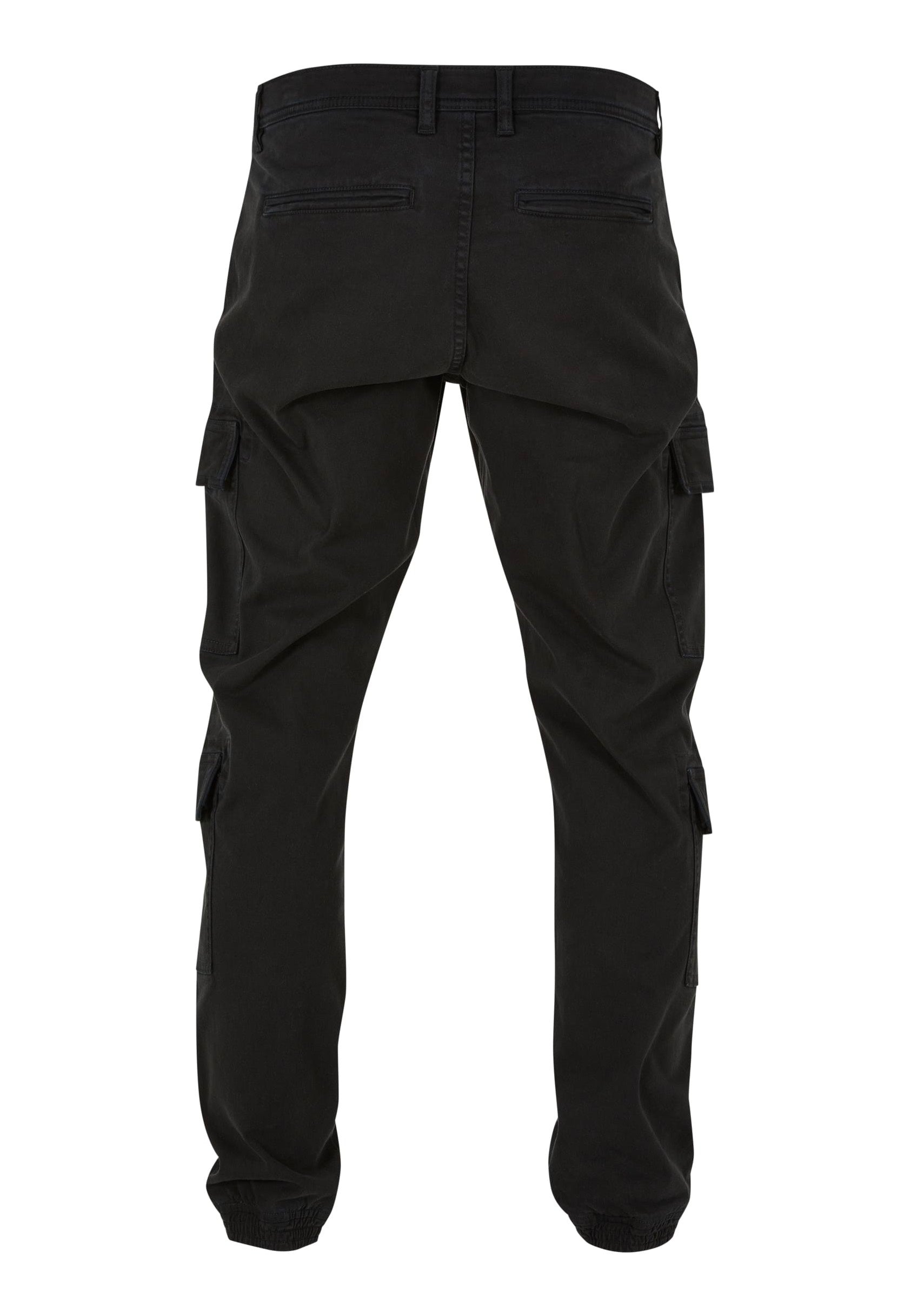 Urban Classics - Double Cargo Twill Jogging Black - Pants | Men-Image