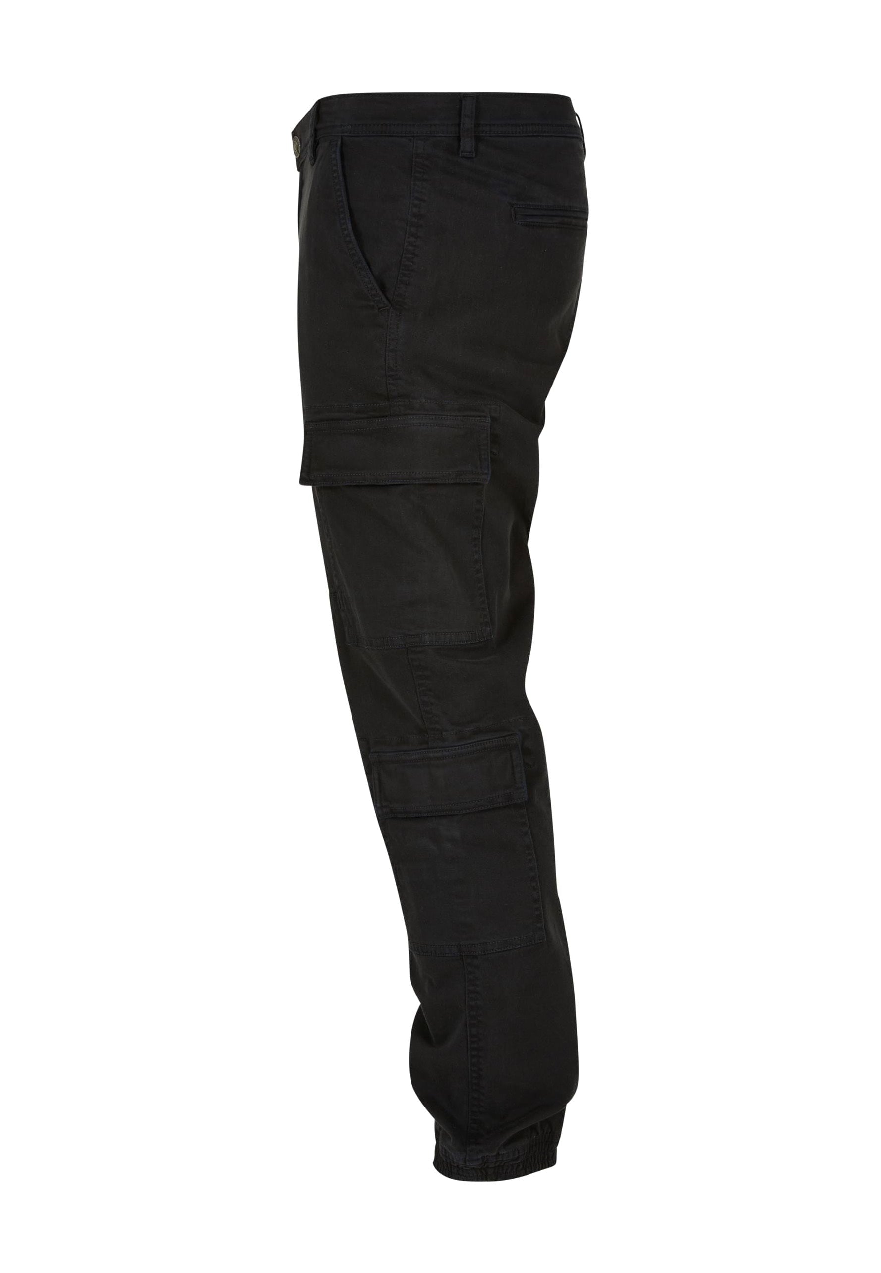 Urban Classics - Double Cargo Twill Jogging Black - Pants | Men-Image