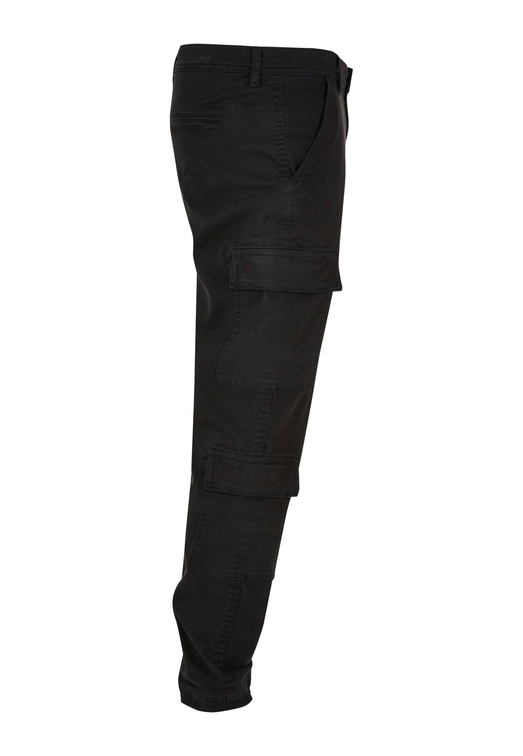 Urban Classics - Double Cargo Twill Jogging Black - Pants | Men-Image