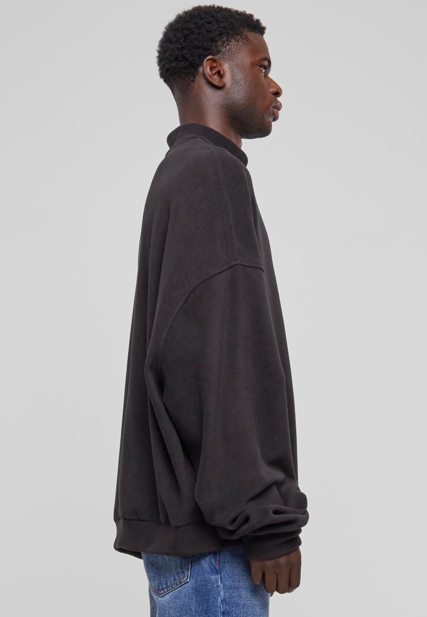 Urban Classics - Oversized Polar Fleece Black - Sweater | Men-Image