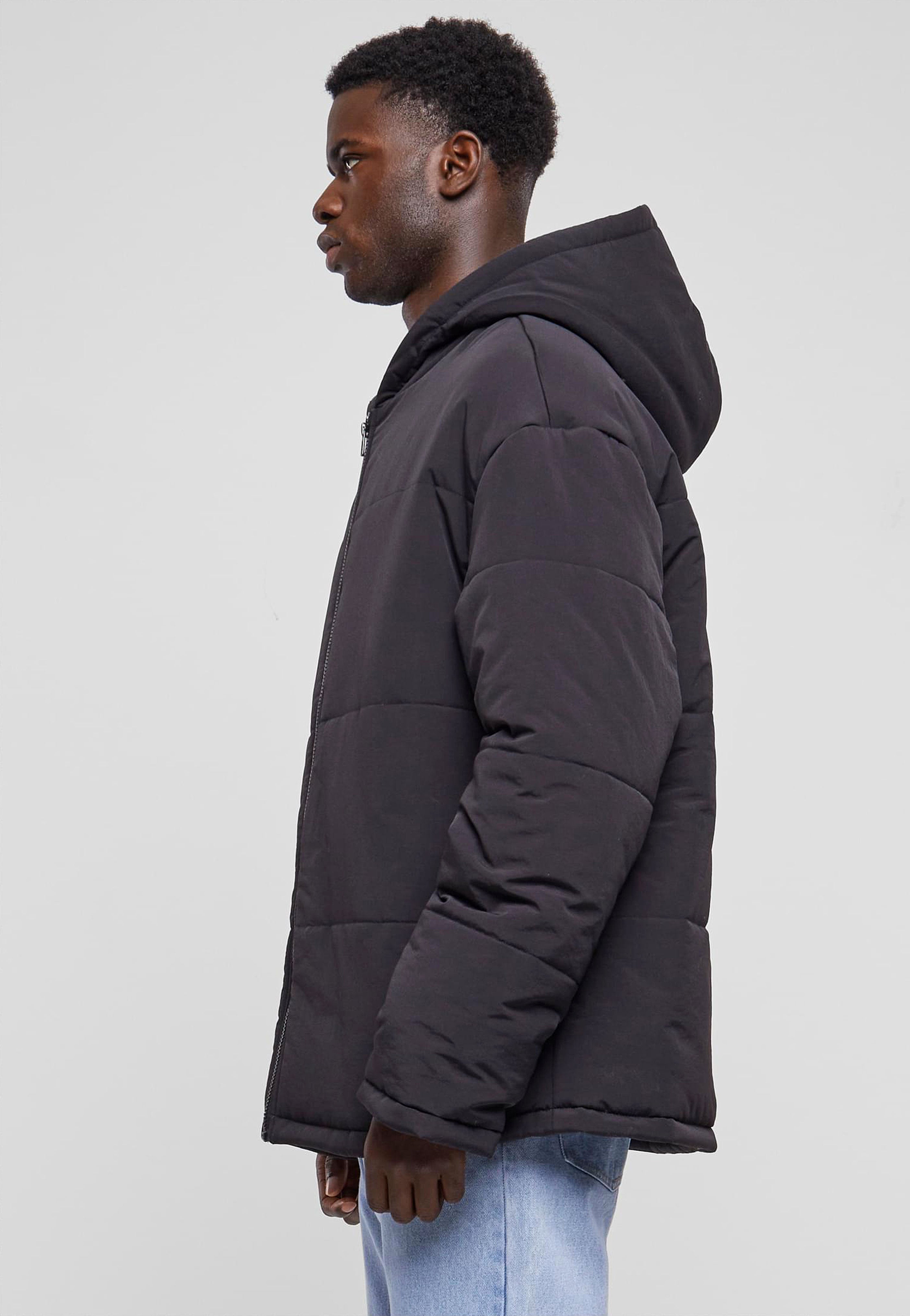 Urban Classics - Hooded Block Puffer Black - Jacket | Men-Image