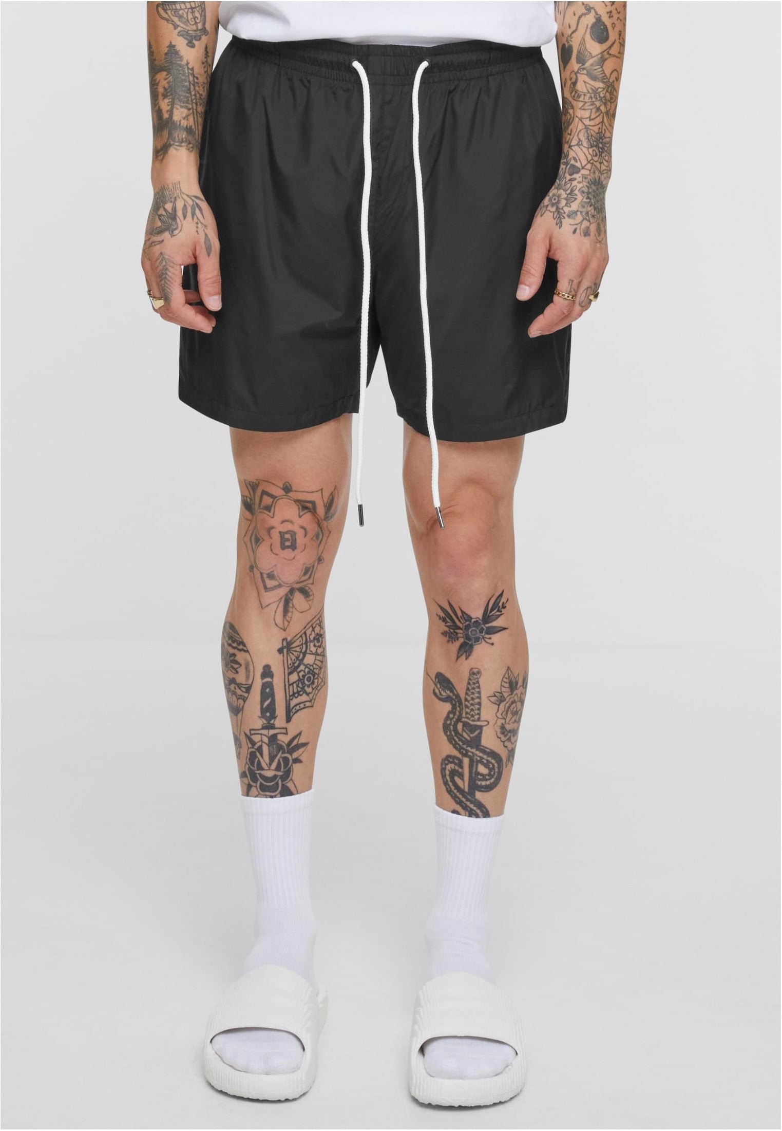 Urban Classics - Basic Running Black - Shorts | Men-Image