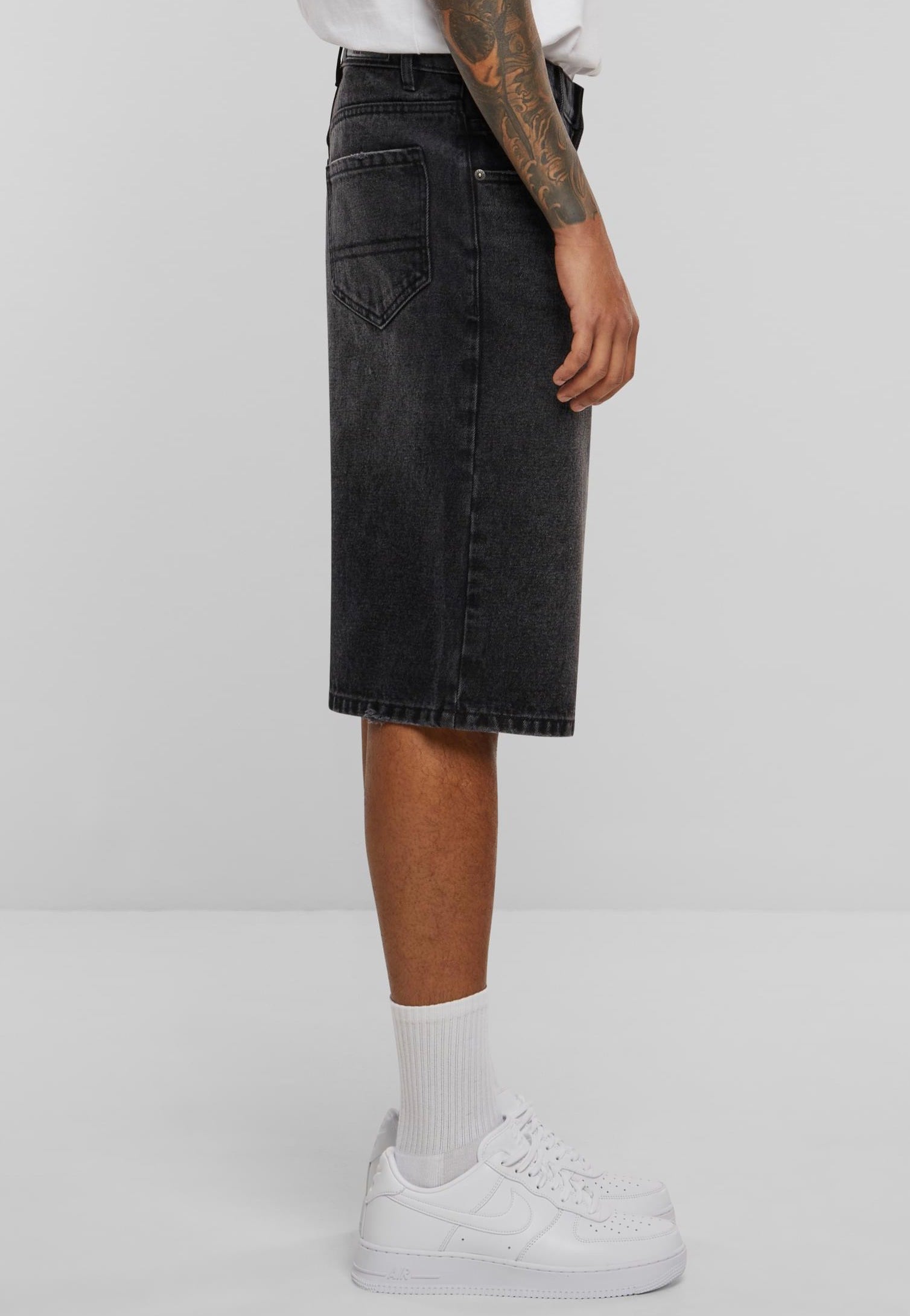 Urban Classics - 90's Heavy Denim Black Washed - Shorts | Men-Image