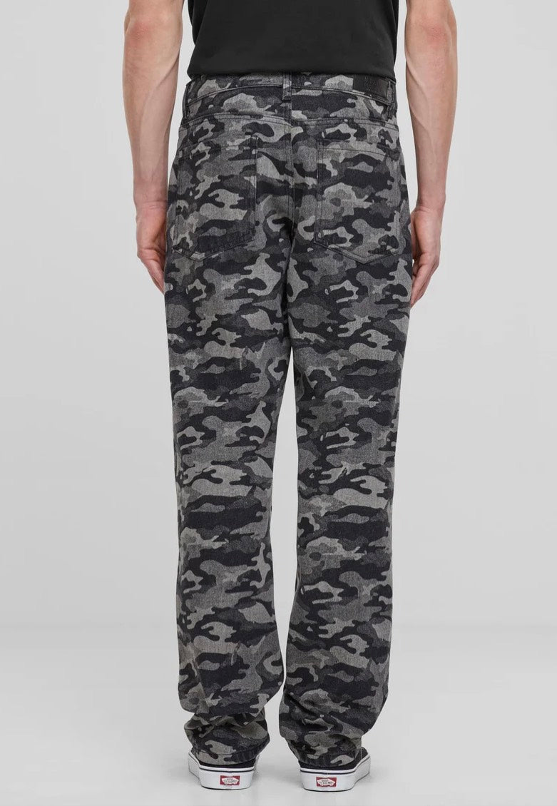 Urban Classics - Laser Printed Blacklasercamo - Jeans | Men-Image