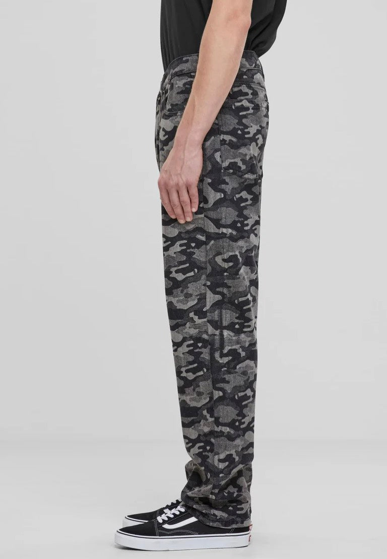 Urban Classics - Laser Printed Blacklasercamo - Jeans | Men-Image