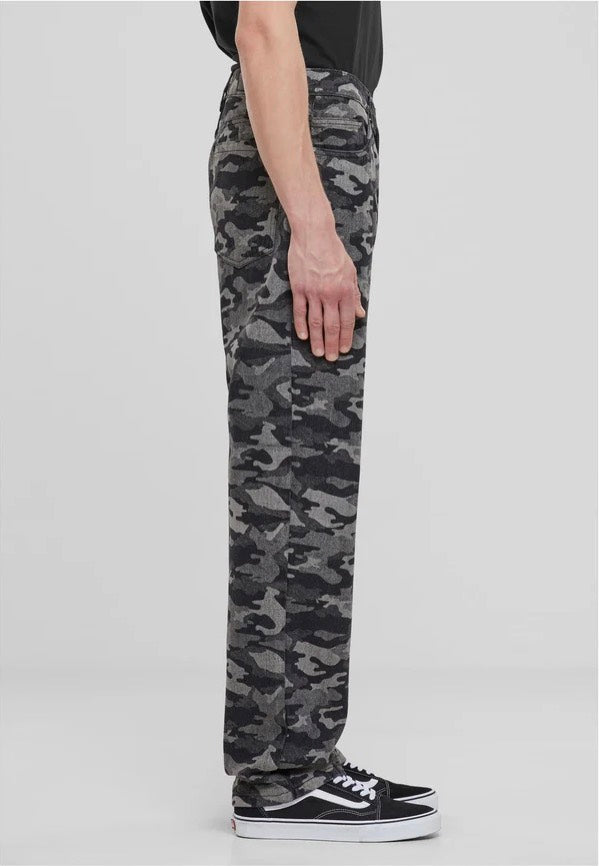 Urban Classics - Laser Printed Blacklasercamo - Jeans | Men-Image