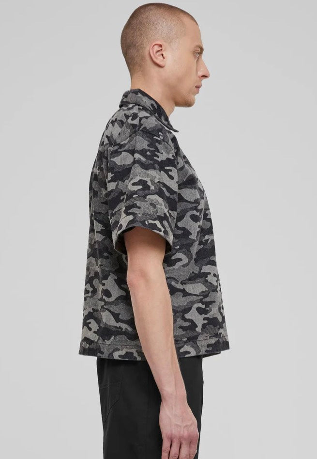 Urban Classics - Laser Printed Boxy Blacklasercamo - Shirt | Men-Image