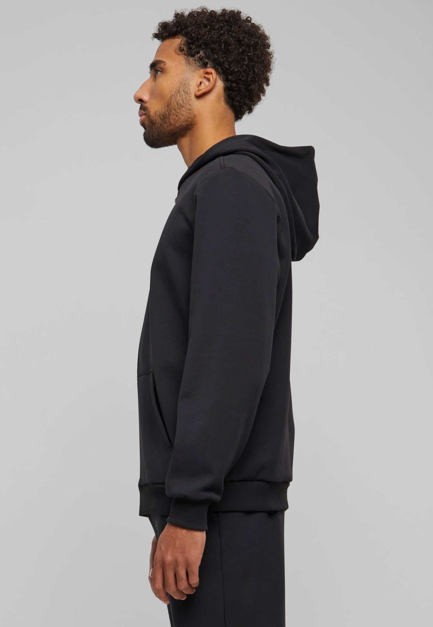 Urban Classics - Cozy Zip Black - Zipper | Men-Image