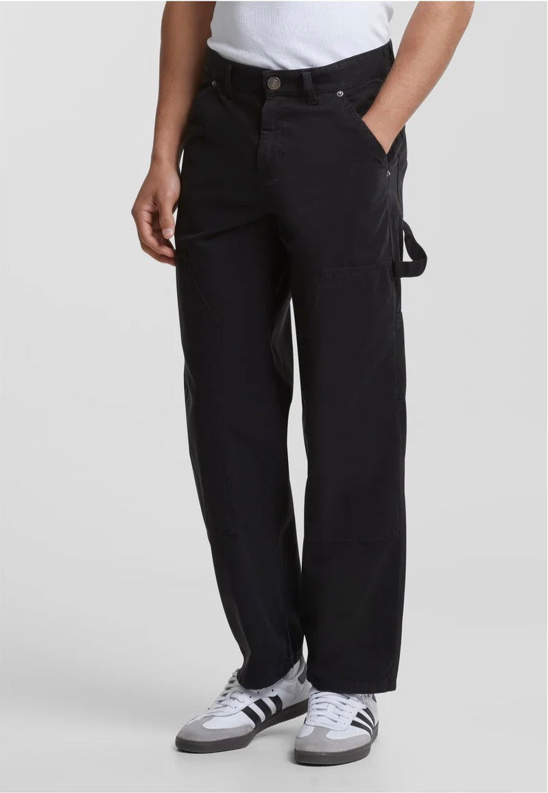 Urban Classics - Twill Double Knee Black - Pants | Men-Image