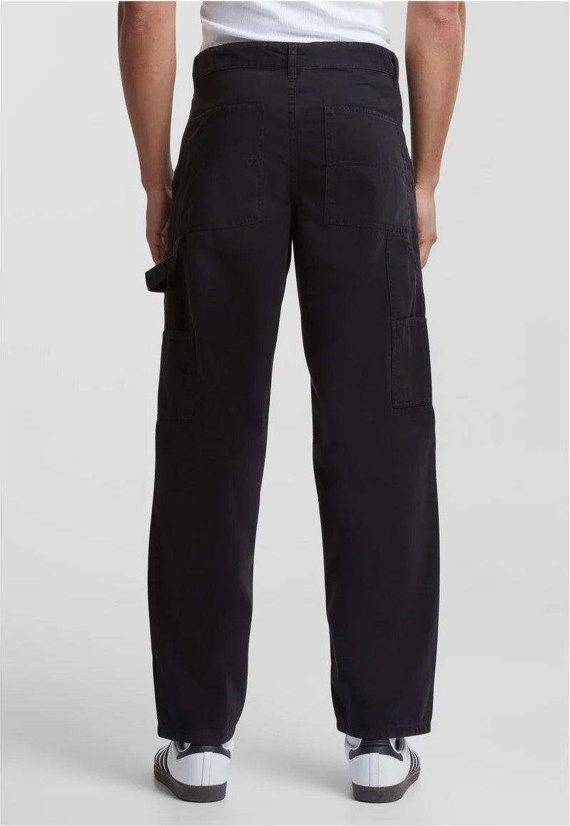 Urban Classics - Twill Double Knee Black - Pants | Men-Image