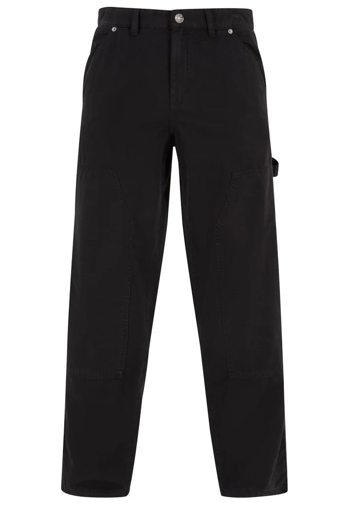 Urban Classics - Twill Double Knee Black - Pants | Men-Image