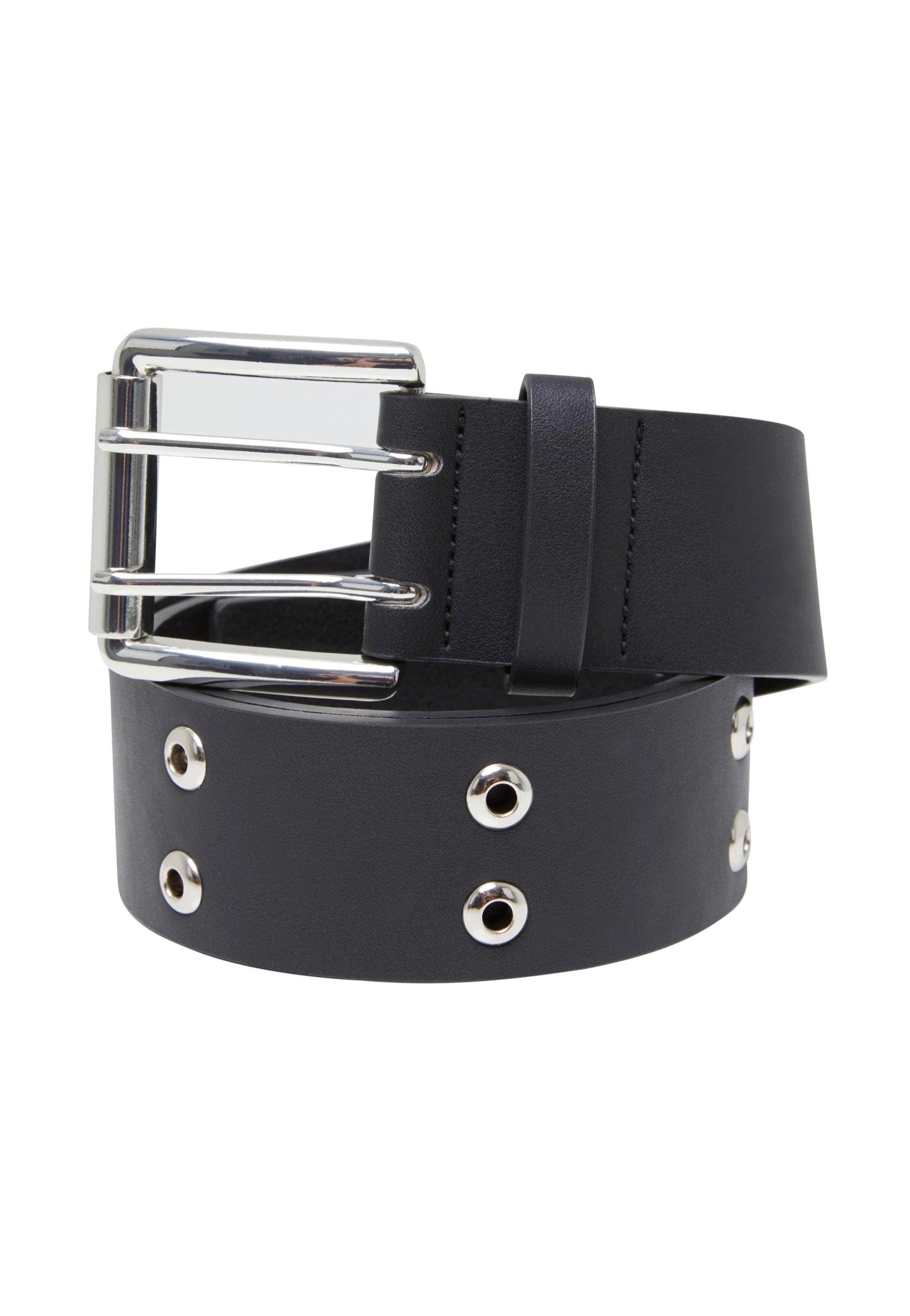 Urban Classics - Double Eyelet PU Black - Belt | Neutral-Image