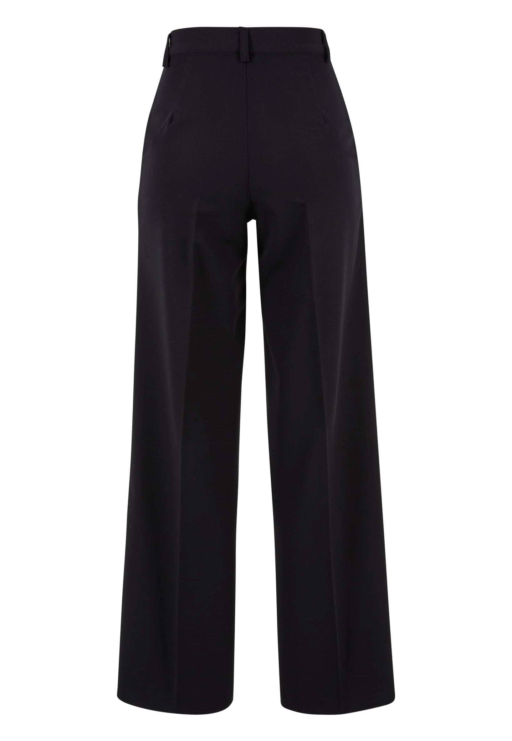 Urban Classics - Ladies Wide Pleated Black - Pants | Women-Image