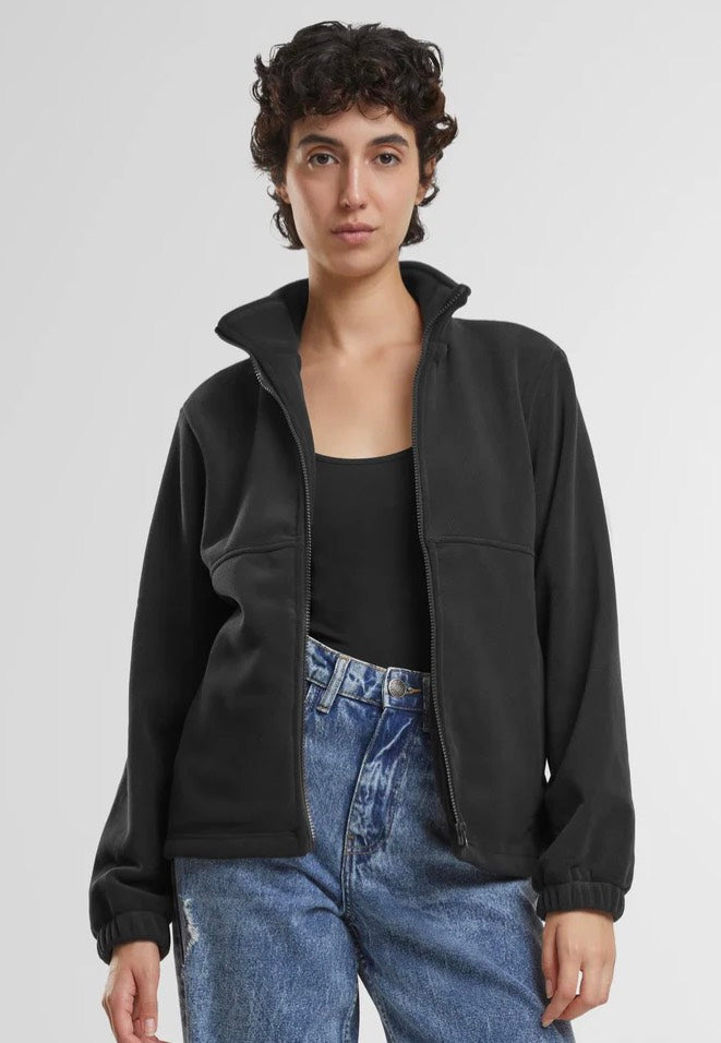 Urban Classics - Ladies Double Polarfleece Black/Black - Jacket | Women-Image