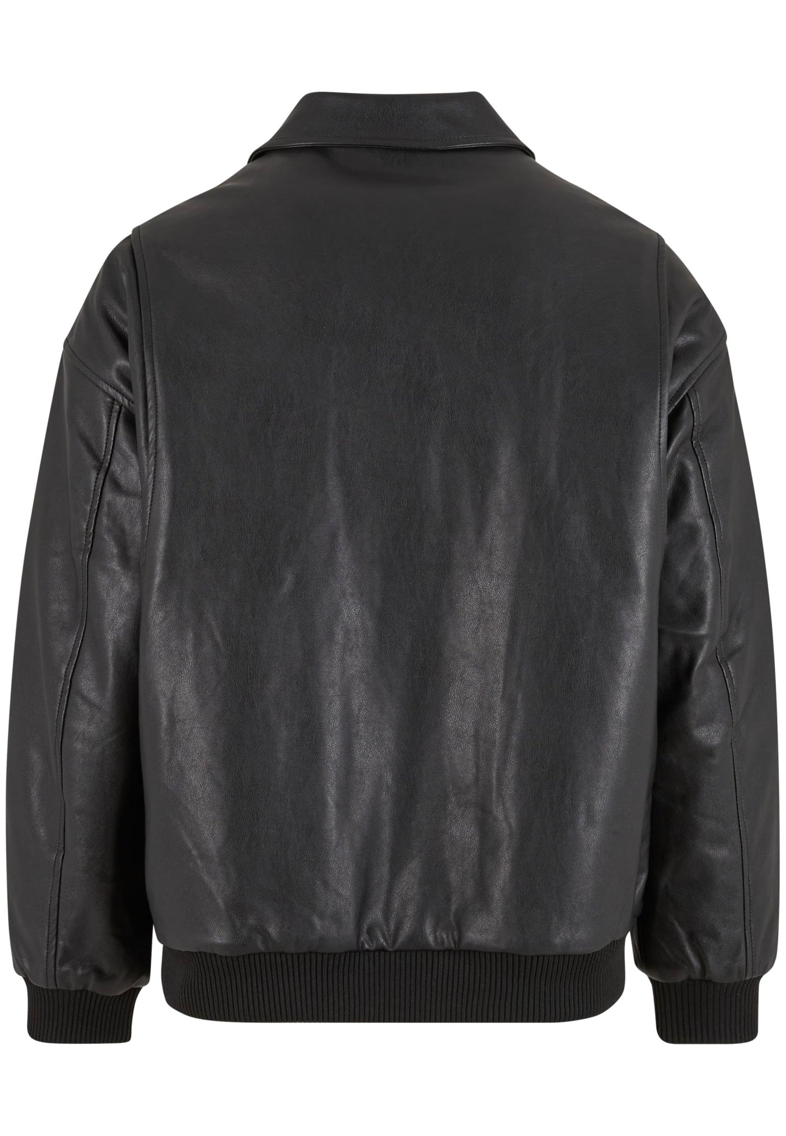 Urban Classics - Synthetic Leather Black - Leather Jacket | Men-Image