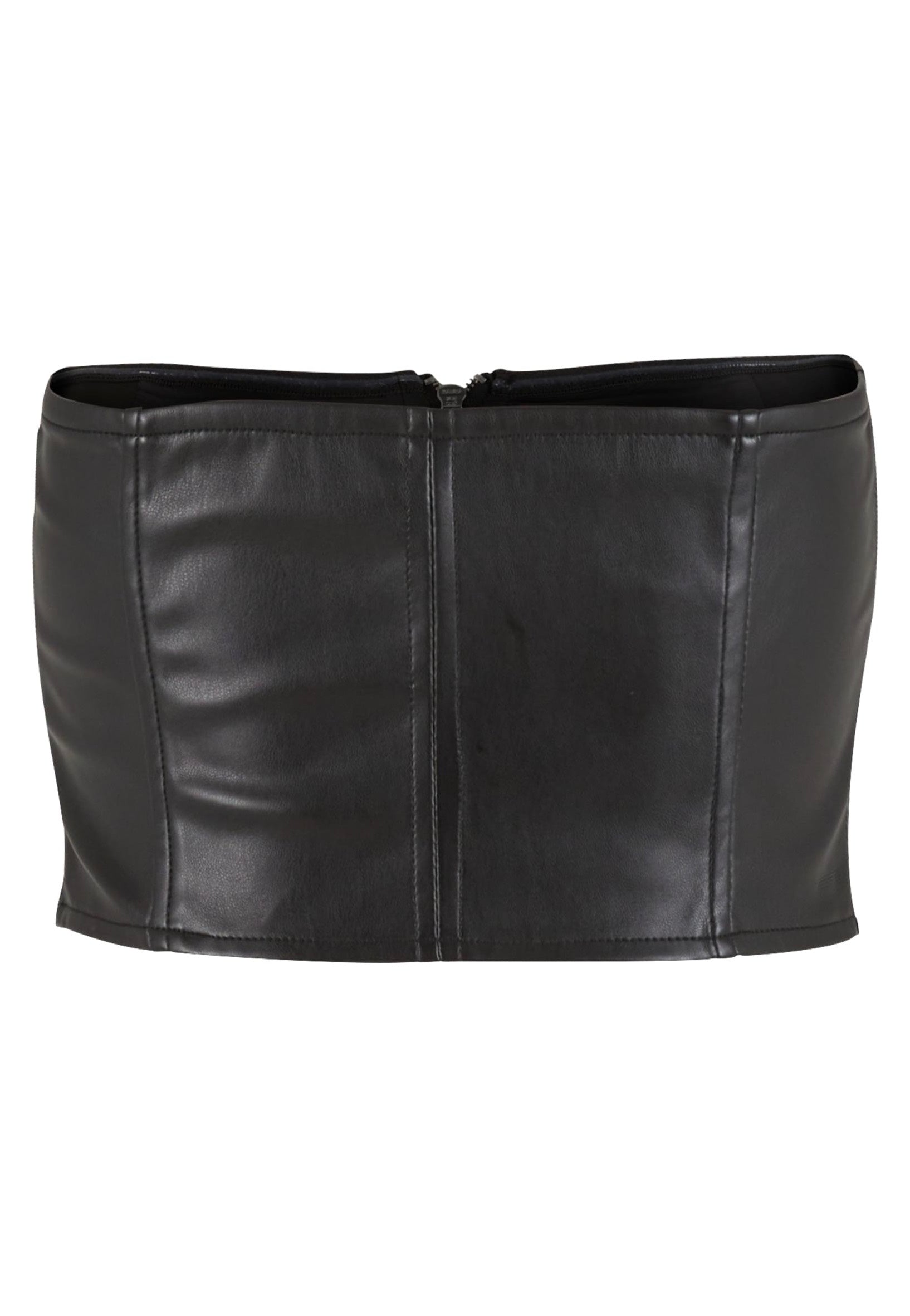 Urban Classics - Ladies Synthetic Leather Bandeau Black - Top | Women-Image