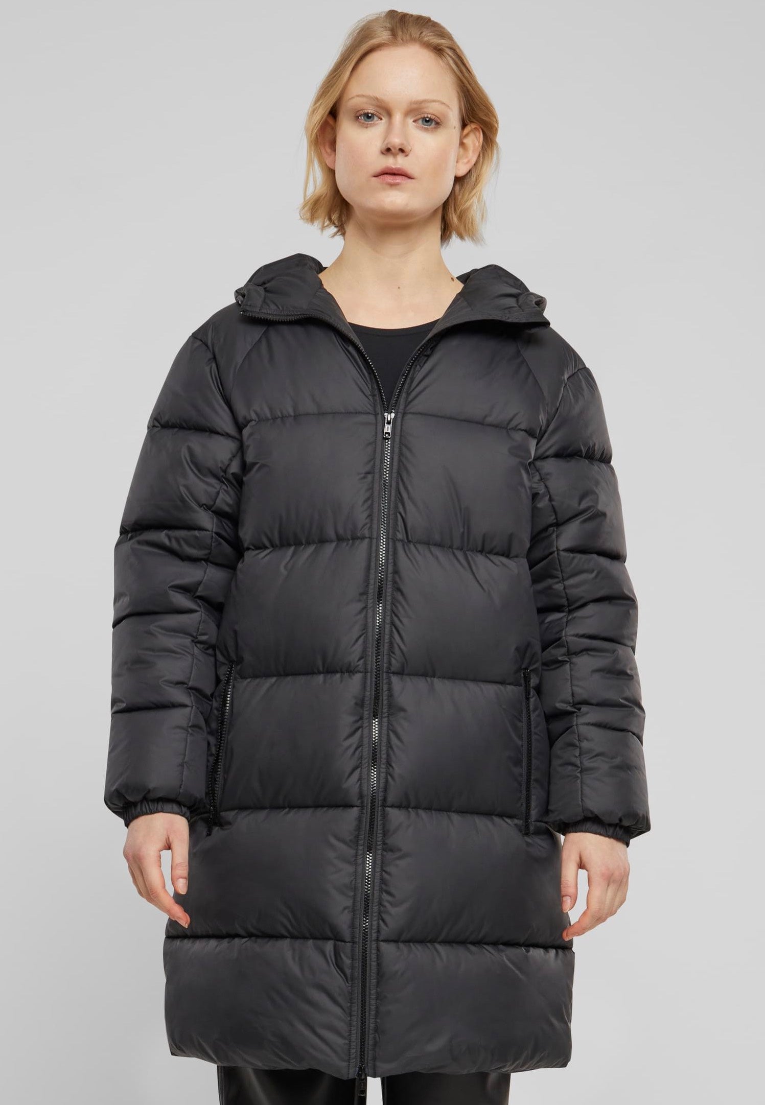 Urban Classics - Ladies Long Puffer Black - Jacket | Women-Image