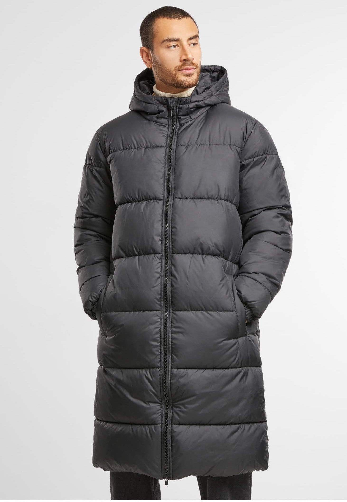 Urban Classics - Long Puffer Black - Jacket | Men-Image