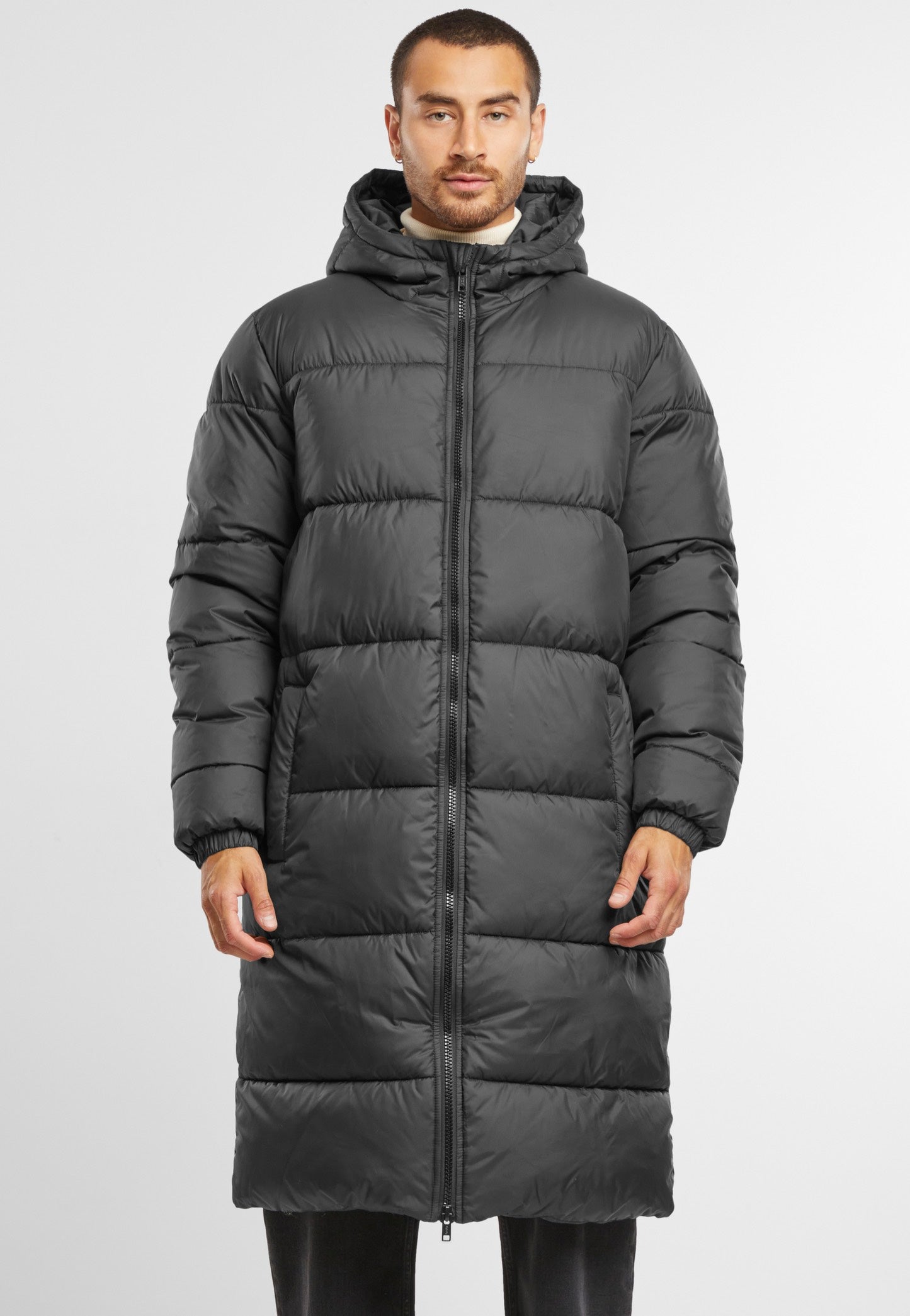 Urban Classics - Long Puffer Black - Jacket | Men-Image