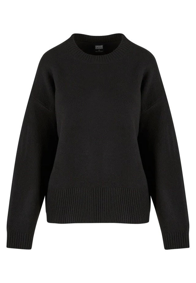 Urban Classics - Ladies Soft Oversized Black - Pullover | Women-Image