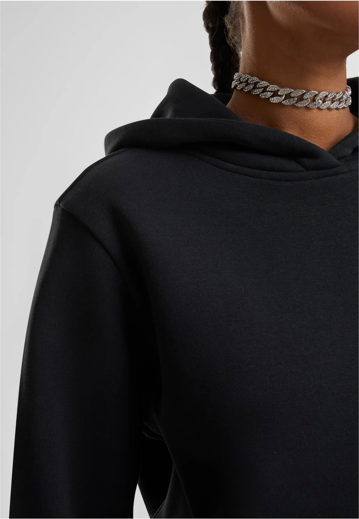 Urban Classics - Ladies Fluffy Black - Hoodie | Women-Image