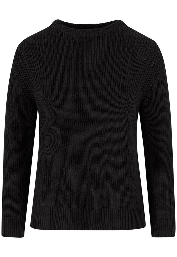 Urban Classics - Ladies Rib Knit Black - Pullover | Women-Image