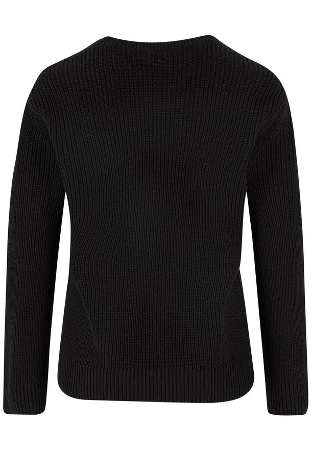 Urban Classics - Ladies Rib Knit Black - Pullover | Women-Image