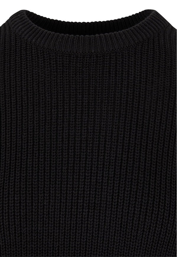 Urban Classics - Ladies Rib Knit Black - Pullover | Women-Image