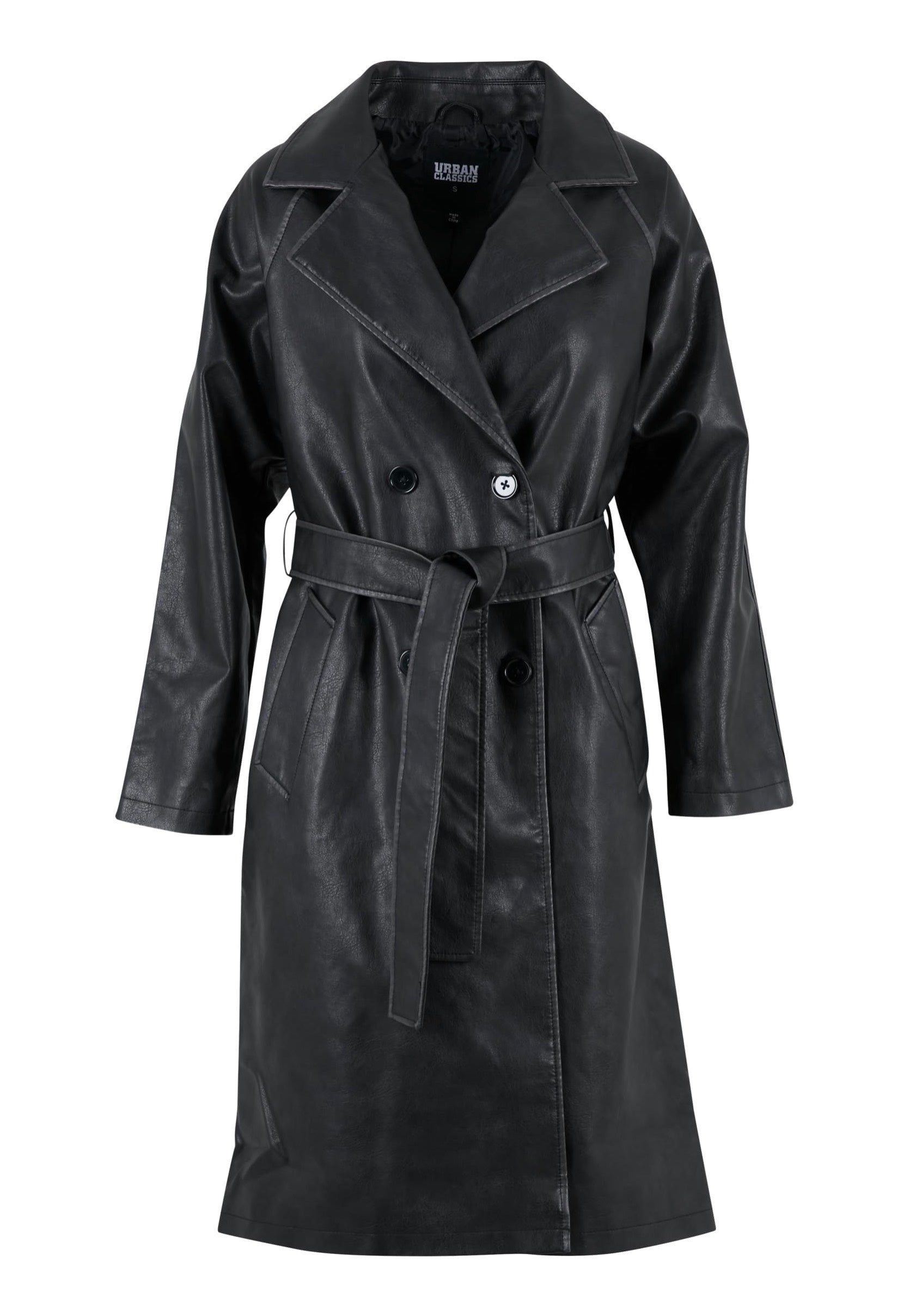 Urban Classics - Ladies Vintage Leather - Trenchcoat | Women-Image