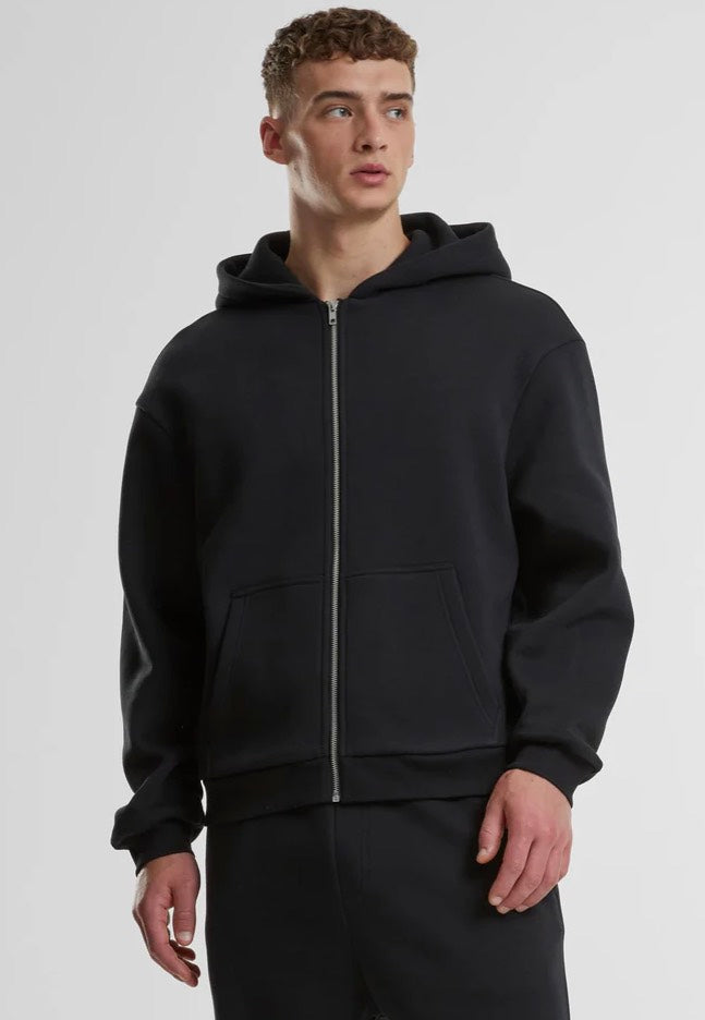 Urban Classics - Fluffy Zip Black - Zipper | Men-Image