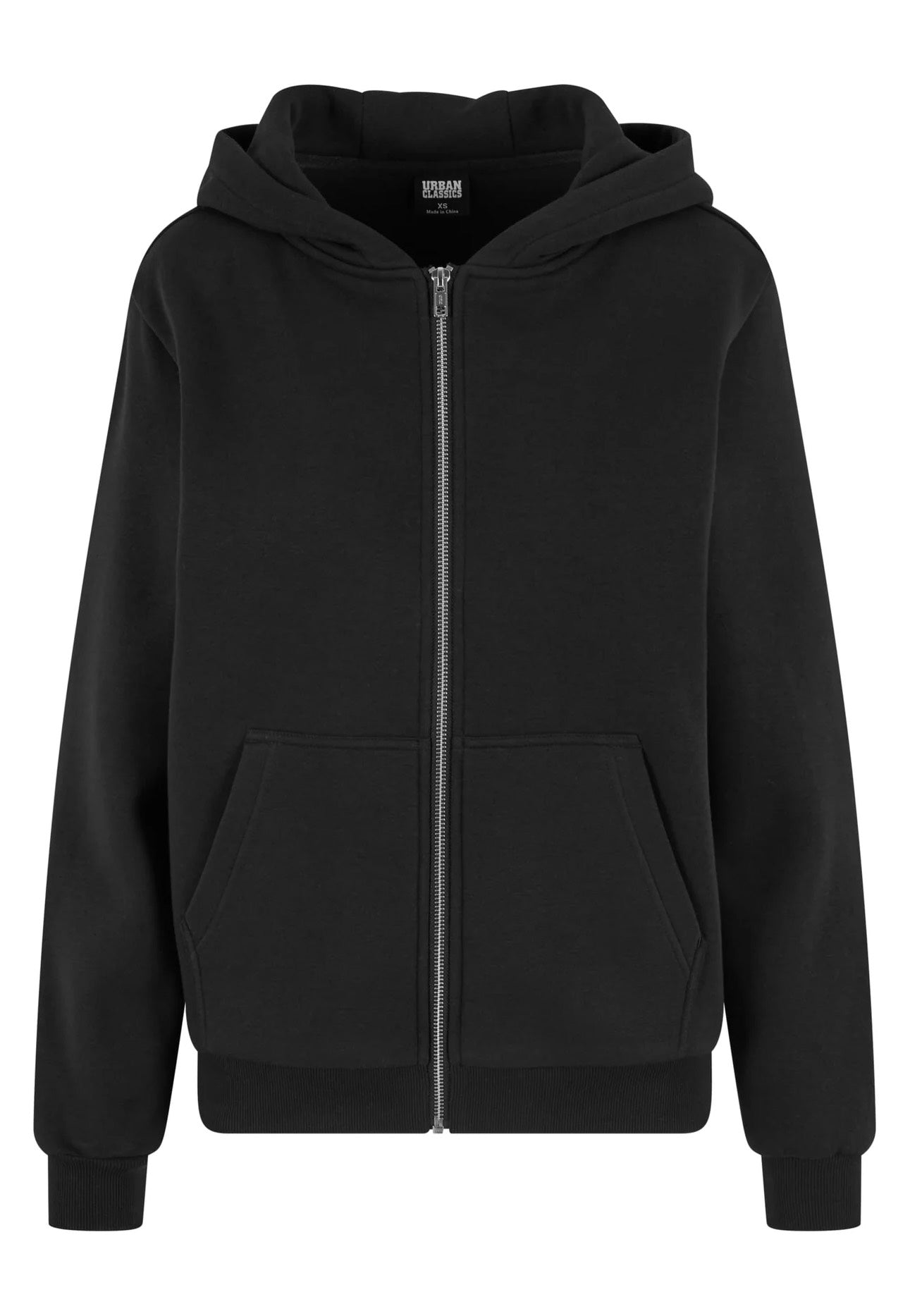 Urban Classics - Ladies Fluffy Zip Black - Zipper | Women-Image