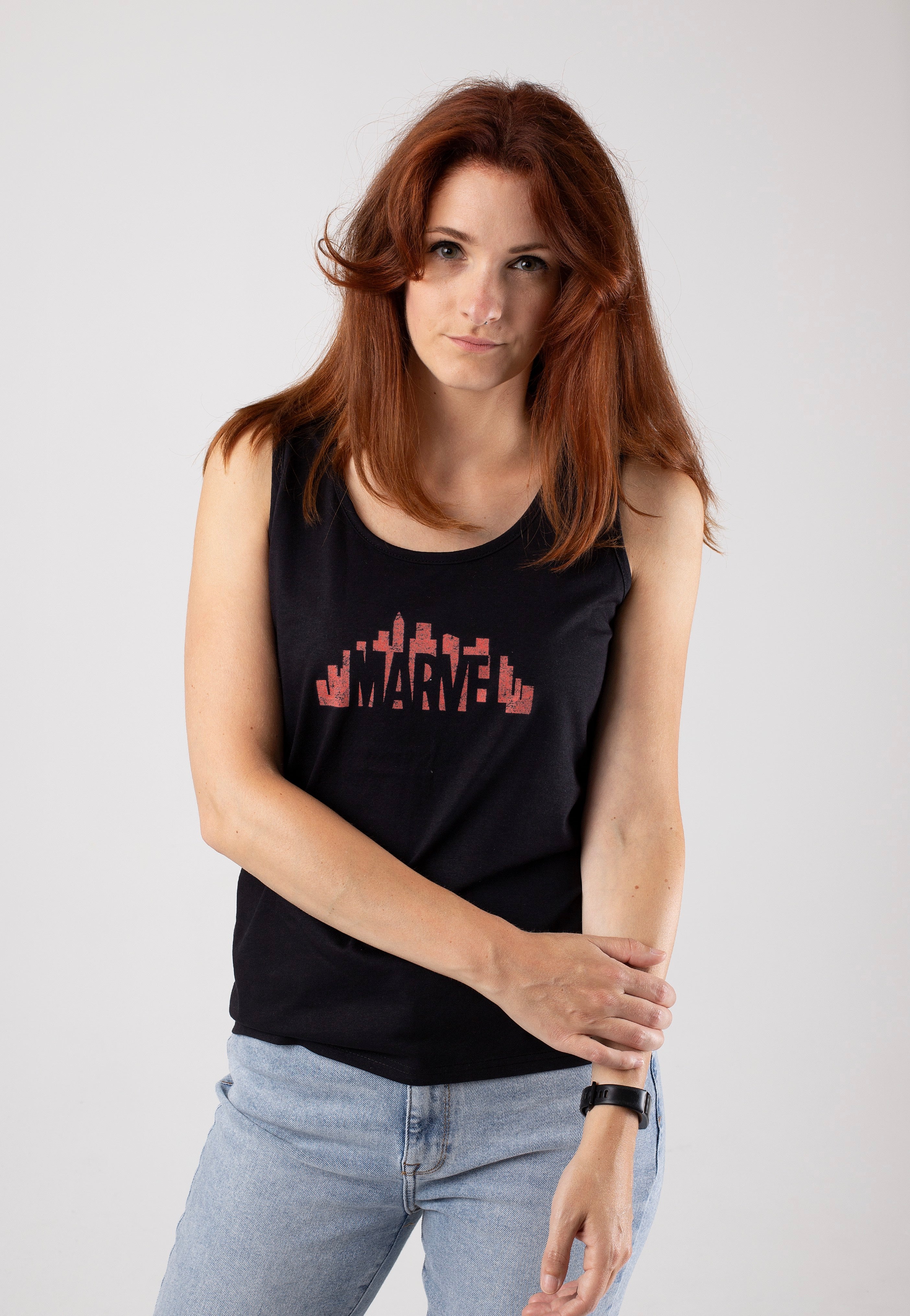 Marvel Comics - Skyline Logo - Tank | Women-Image