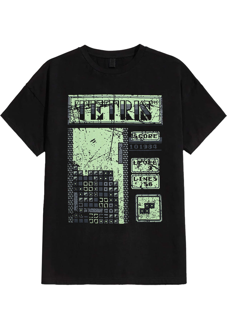 Tetris - Retro Print - T-Shirt | Neutral-Image