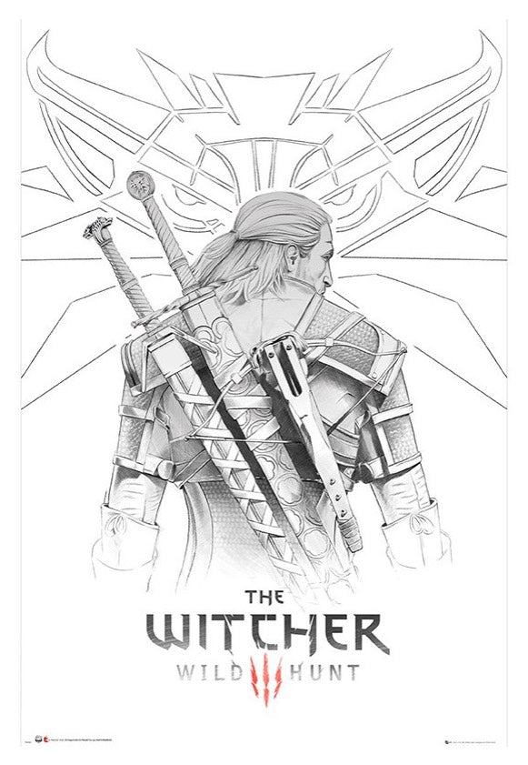 The Witcher - Geralt Sketch Maxi - Poster | Neutral-Image