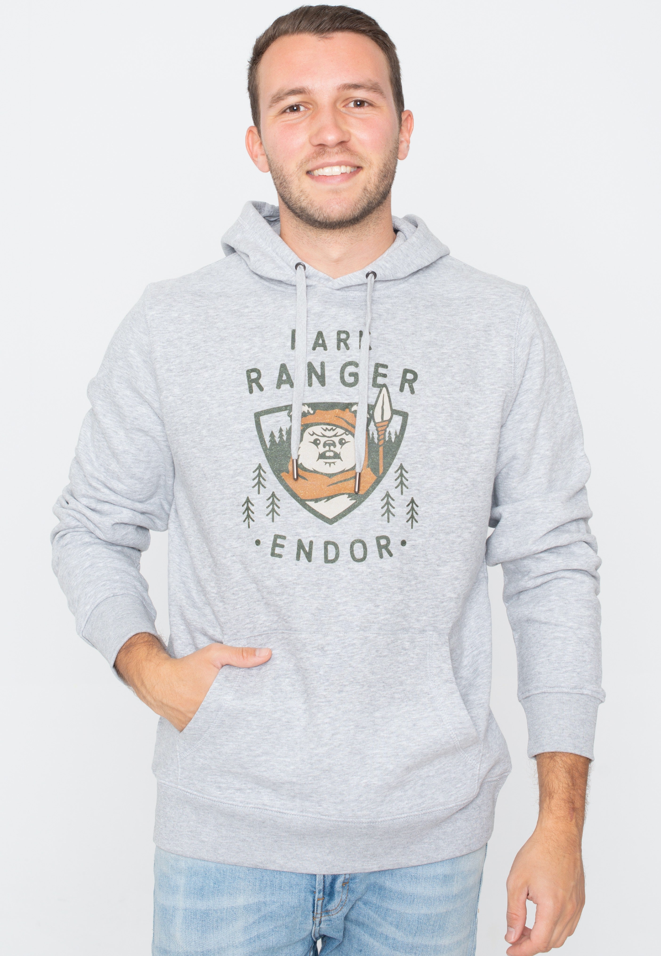 The Mandalorian - Park Ranger Heather Grey - Hoodie | Men-Image