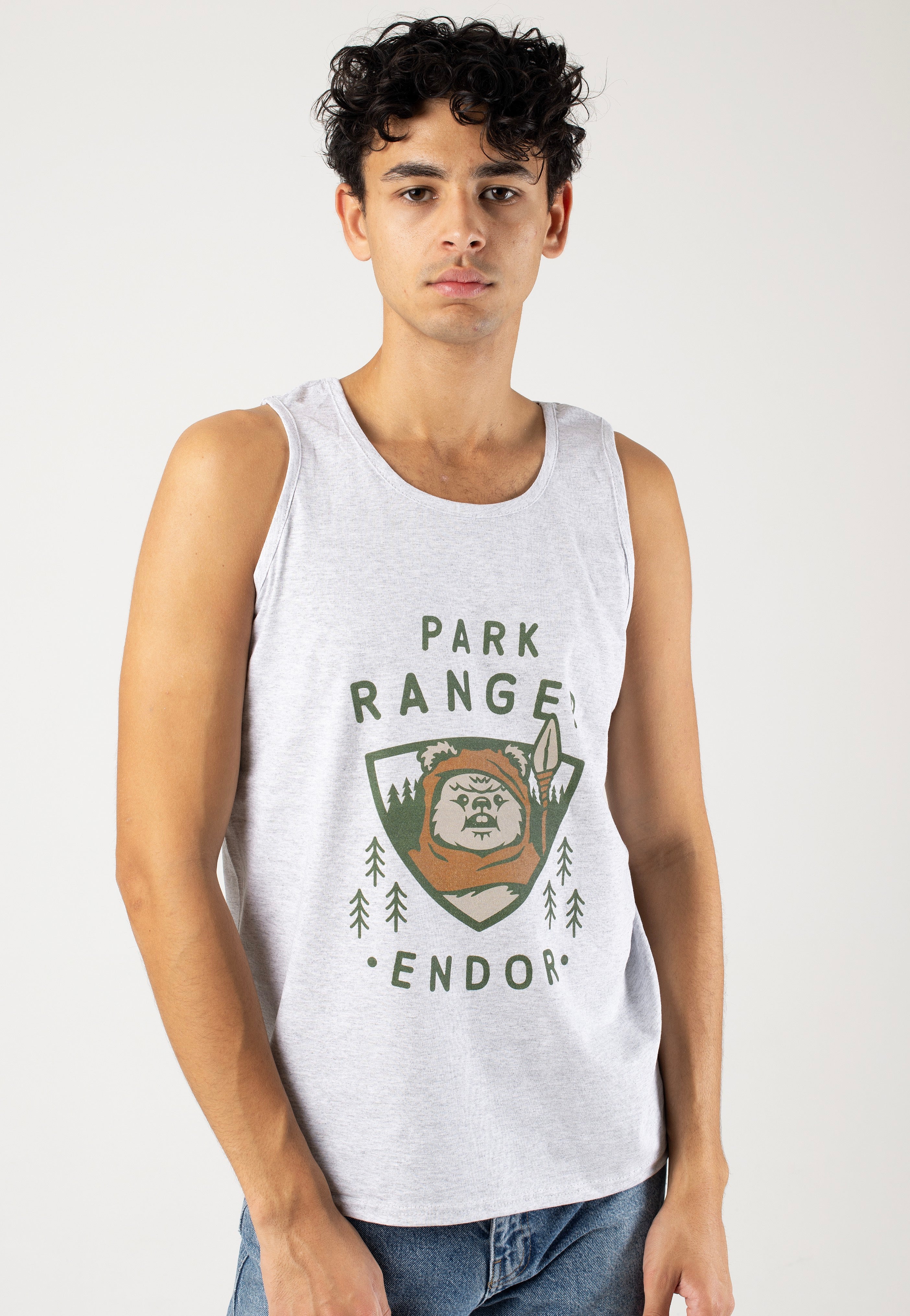 The Mandalorian - Park Ranger Heather Grey - Tank | Men-Image