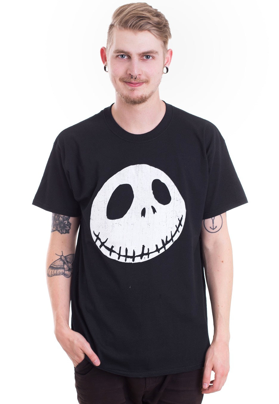 The Nightmare Before Christmas - Cracked Face - T-Shirt | Men-Image