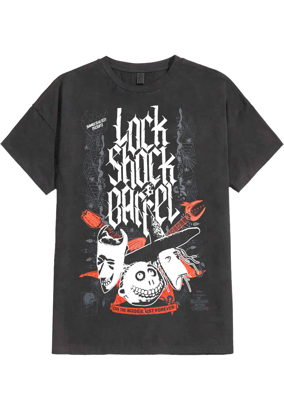 The Nightmare Before Christmas - Lock Shock & Barrel Acid Wash - T-Shirt | Neutral-Image