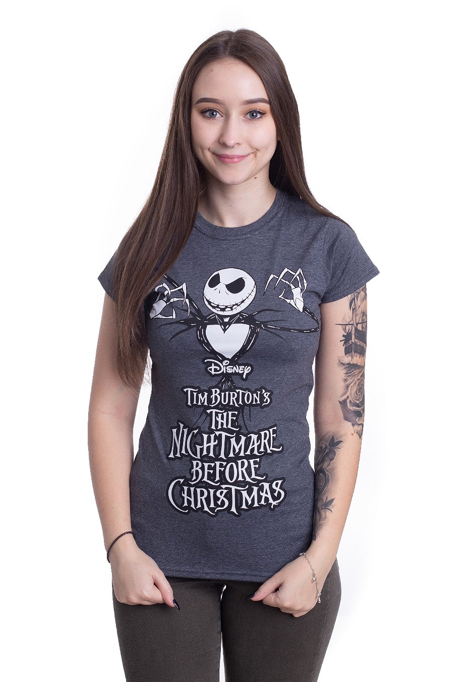 The Nightmare Before Christmas - Tim Burton's The Nightmare Before Christmas Dark Heather - Girly | Women-Image