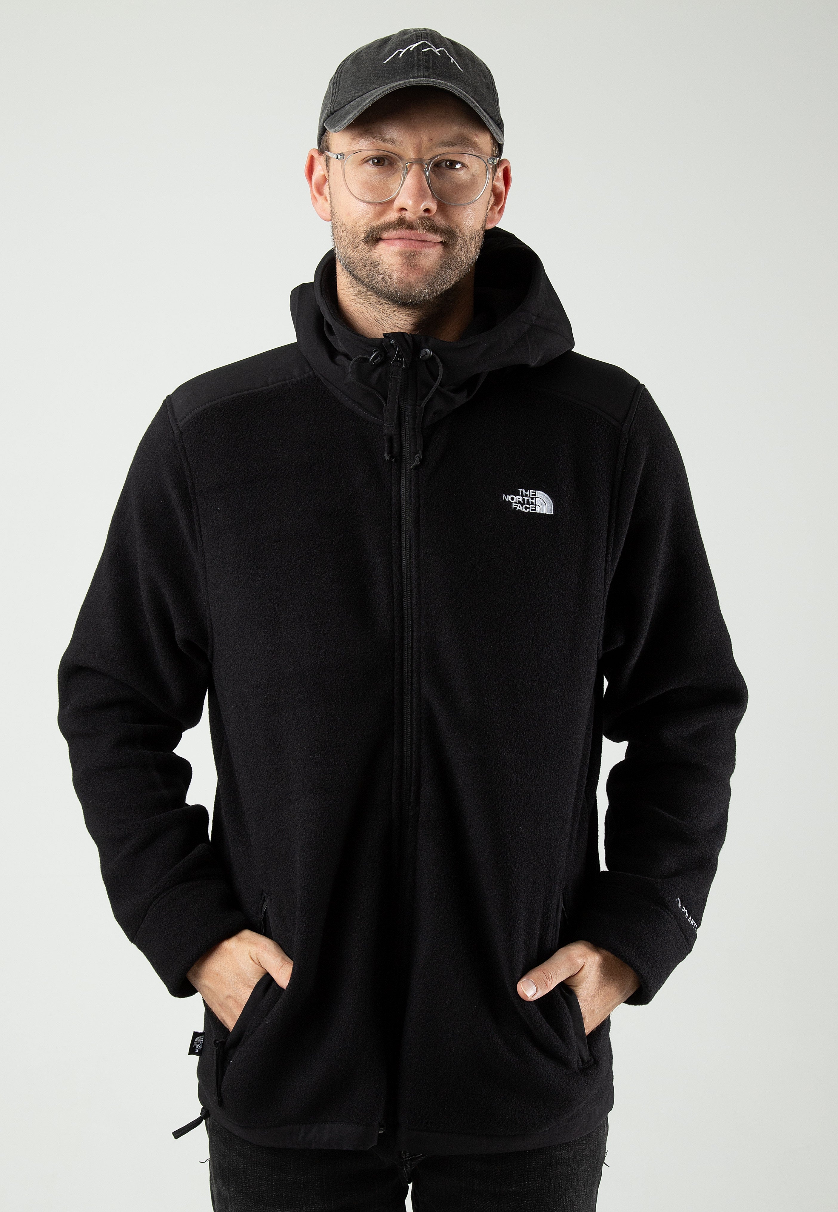 The North Face - Alpine Polartec 200 Hooded Tnf Black/Tnf Black - Jacket | Men-Image