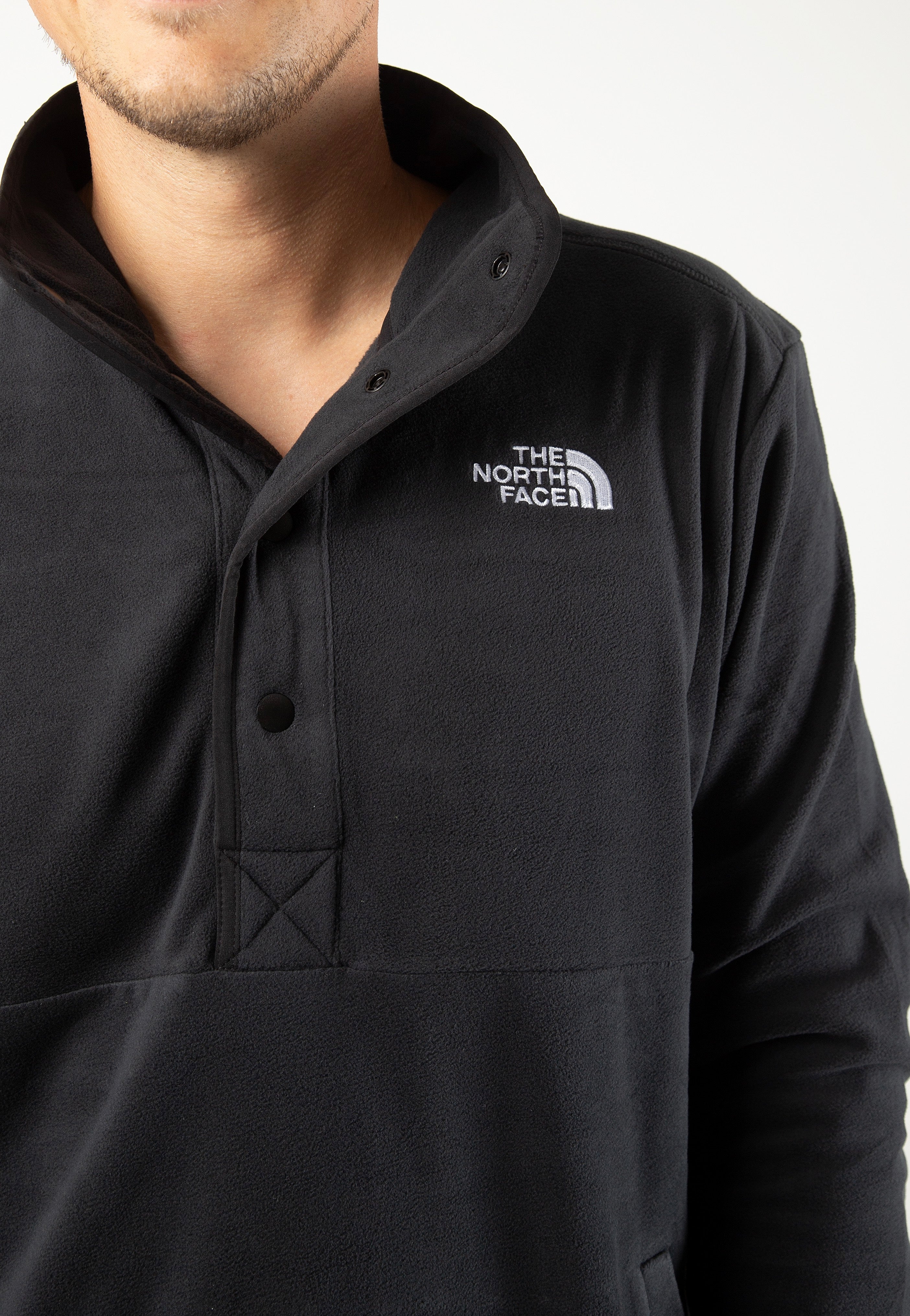 The North Face - Homesafe Snap Neck Fleece Tnf Black/Tnf Black - Pullover | Men-Image