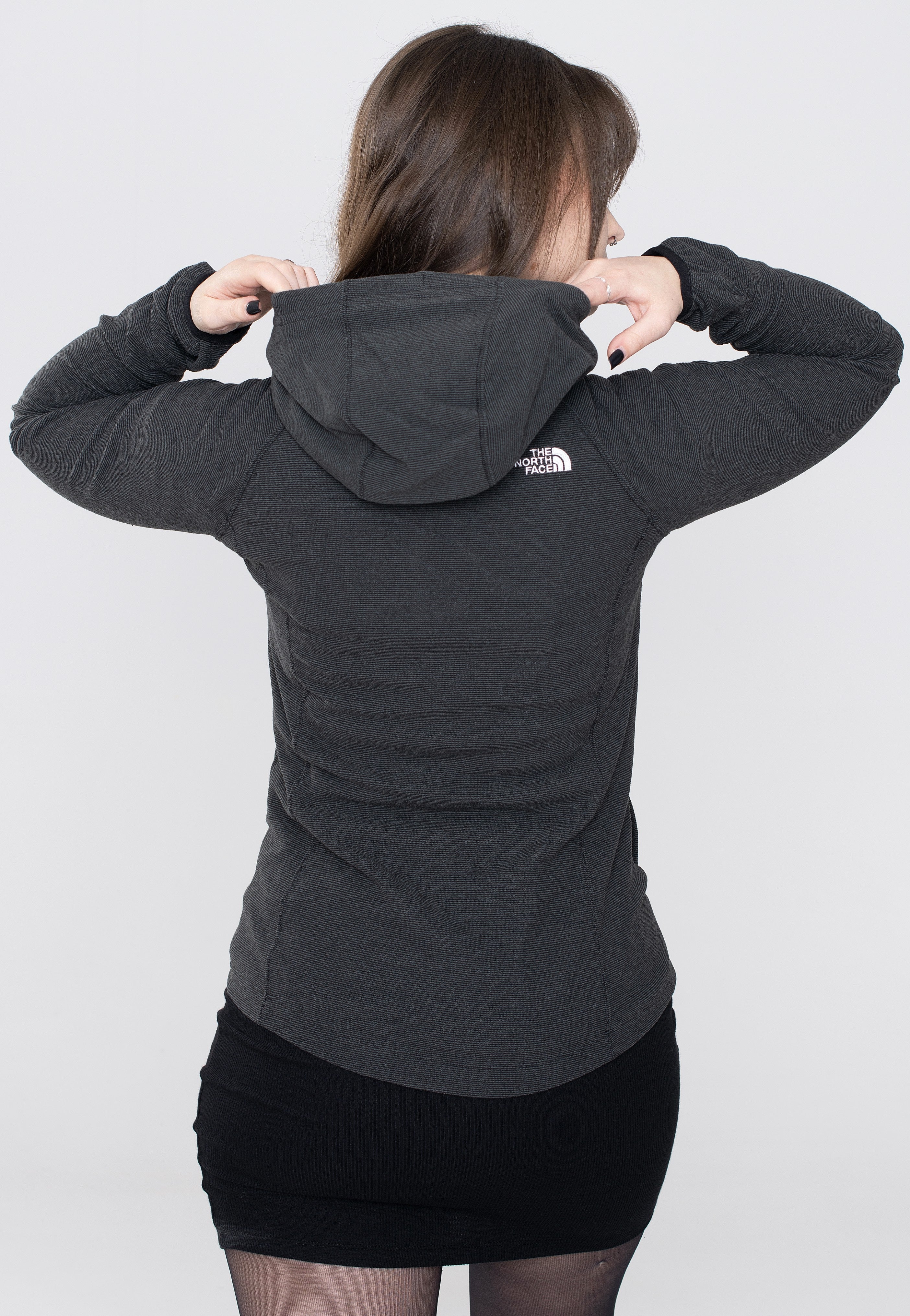 The North Face - Women’s Homesafe Full Zip Fleece Tnf Black Strip - Zipper | Women-Image