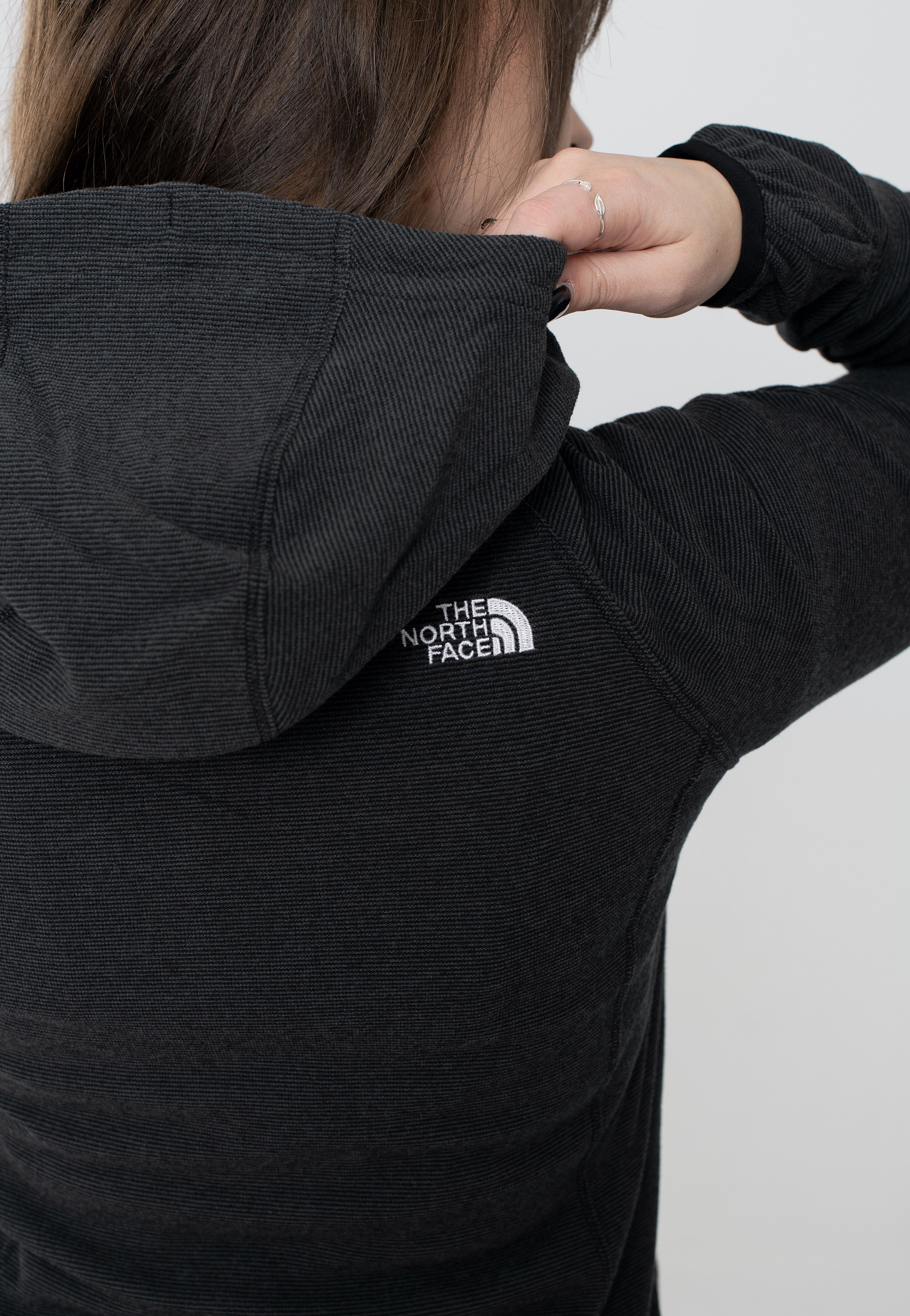 The North Face - Women’s Homesafe Full Zip Fleece Tnf Black Strip - Zipper | Women-Image