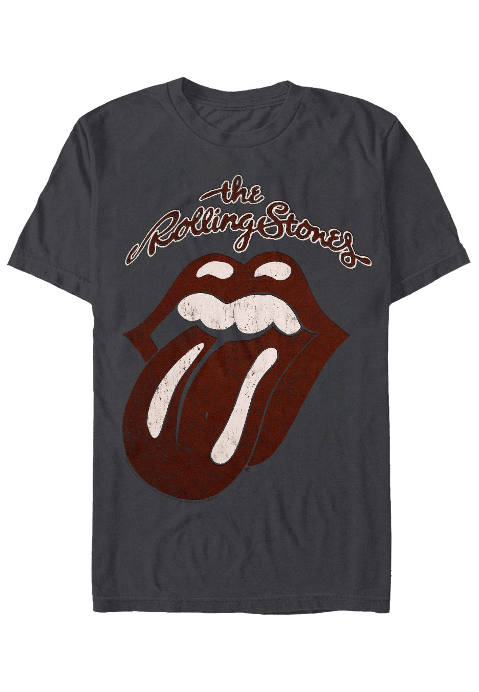 The Rolling Stones - Vintage Tongue Grey - T-Shirt | Neutral-Image