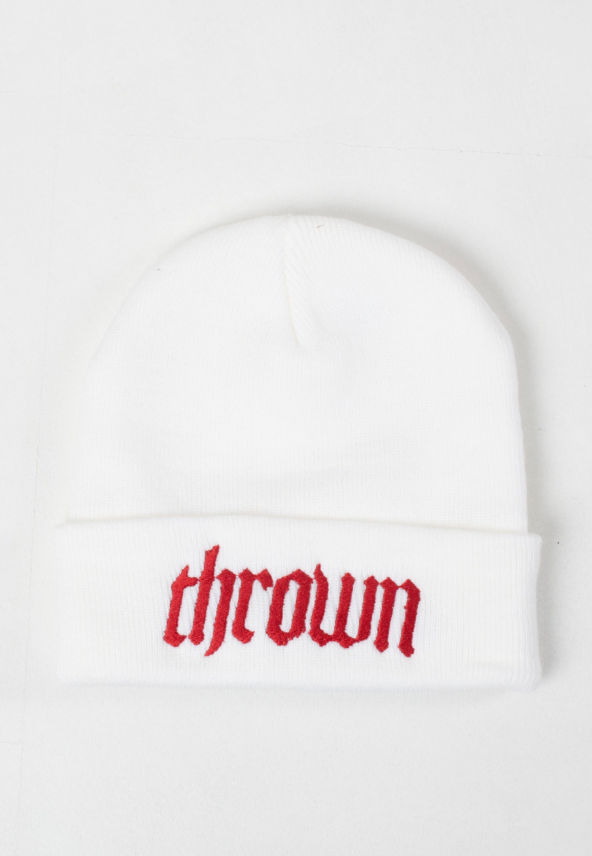 Thrown - Thrown Logo Embroidery White - Beanie | Men-Image