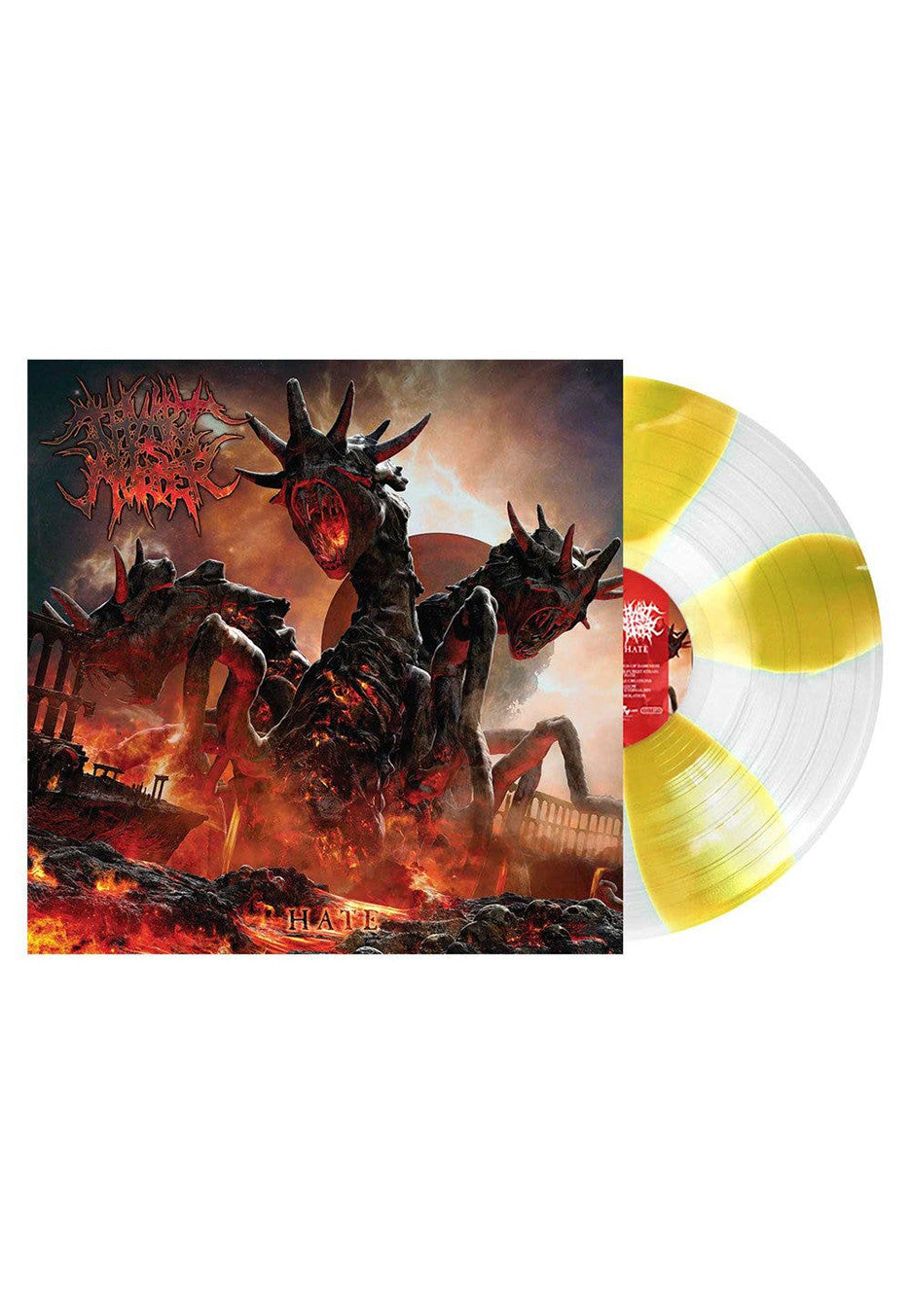 Thy Art Is Murder - Hate Ltd. Yellow/Clear Pinwheel - Colored Vinyl | Neutral-Image